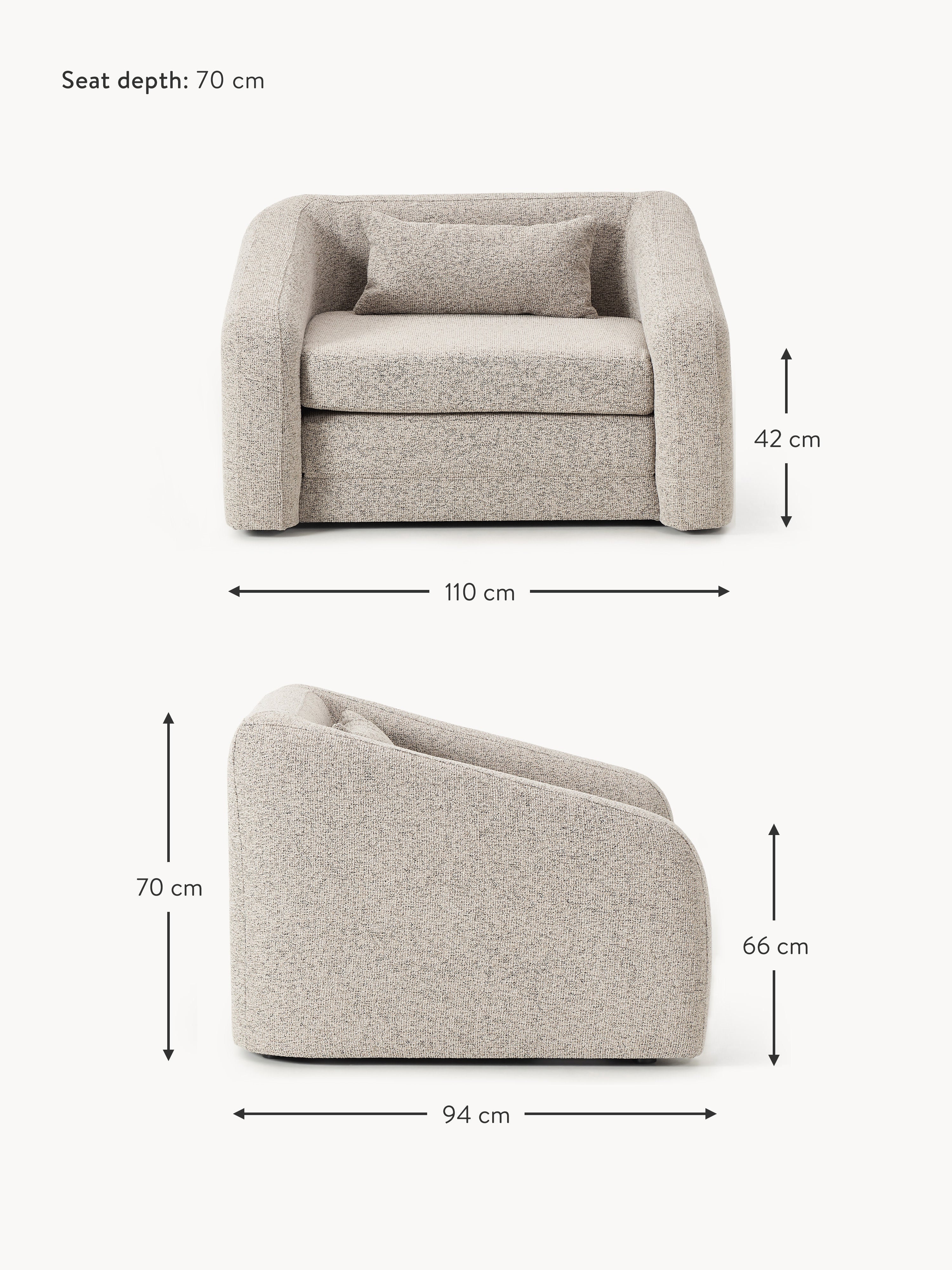 Eliot Bouclé Chair Bed