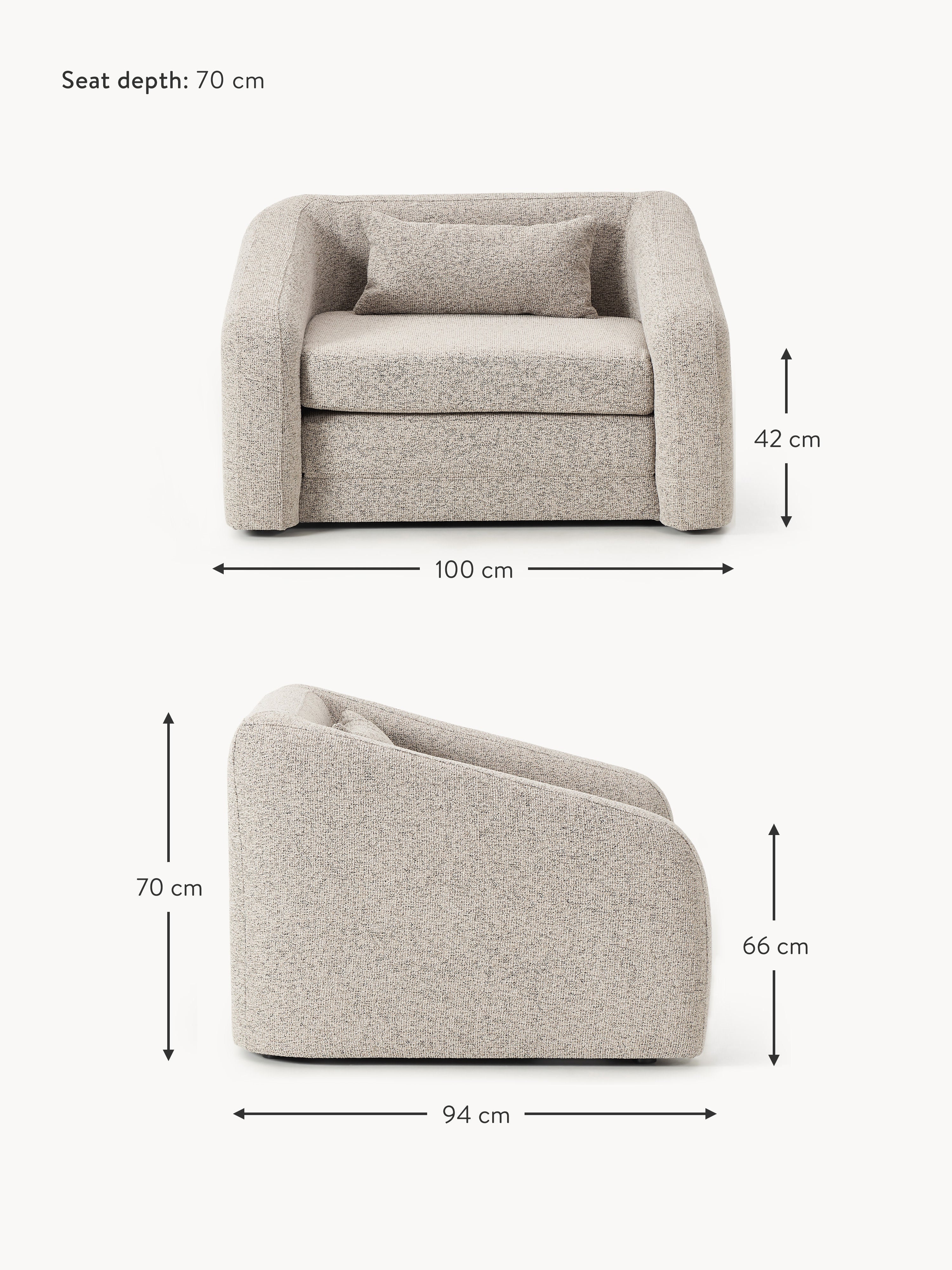 Eliot Bouclé Chair Bed