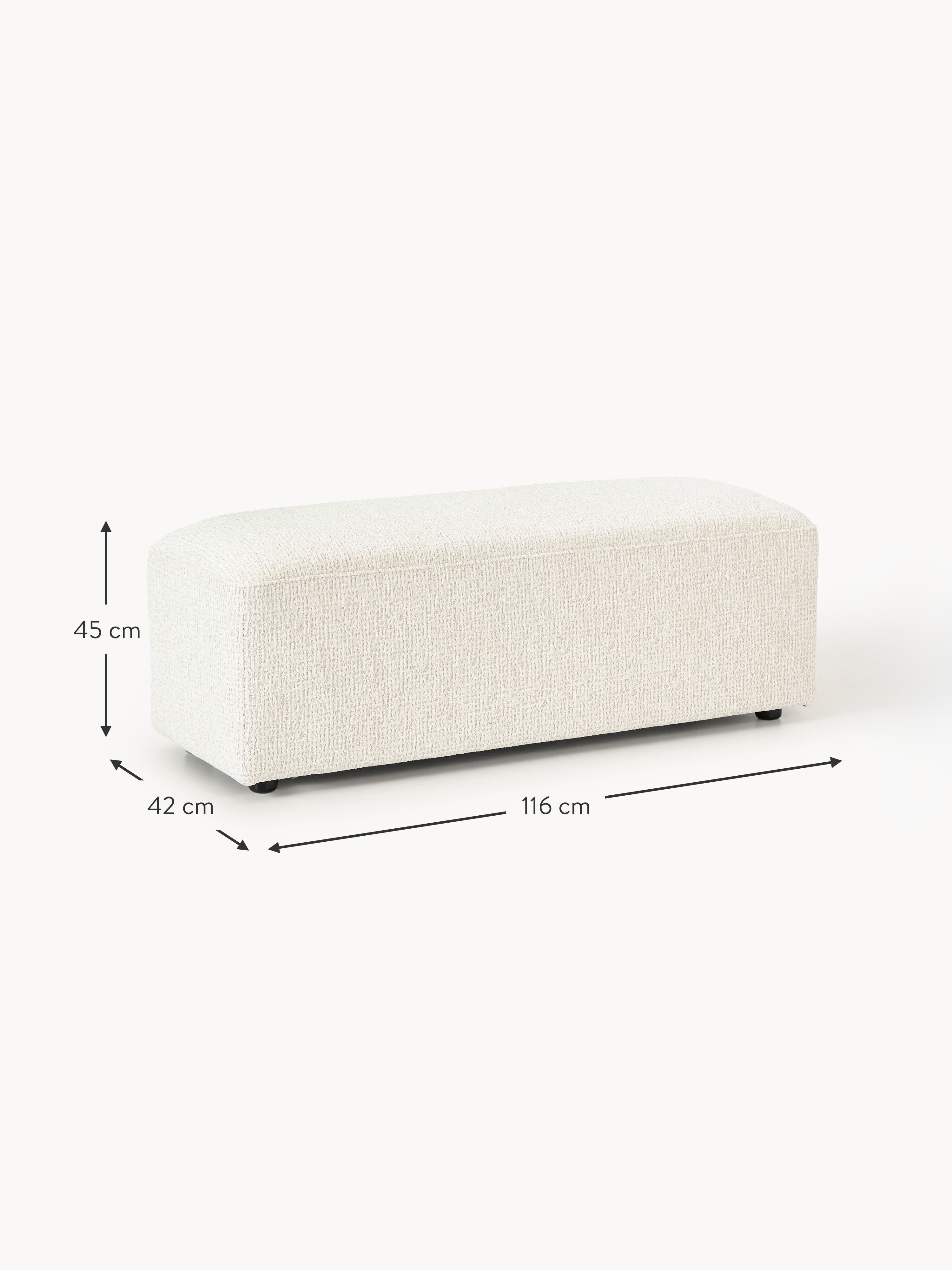 Melva XL Ottoman, W 116 x D 42 cm