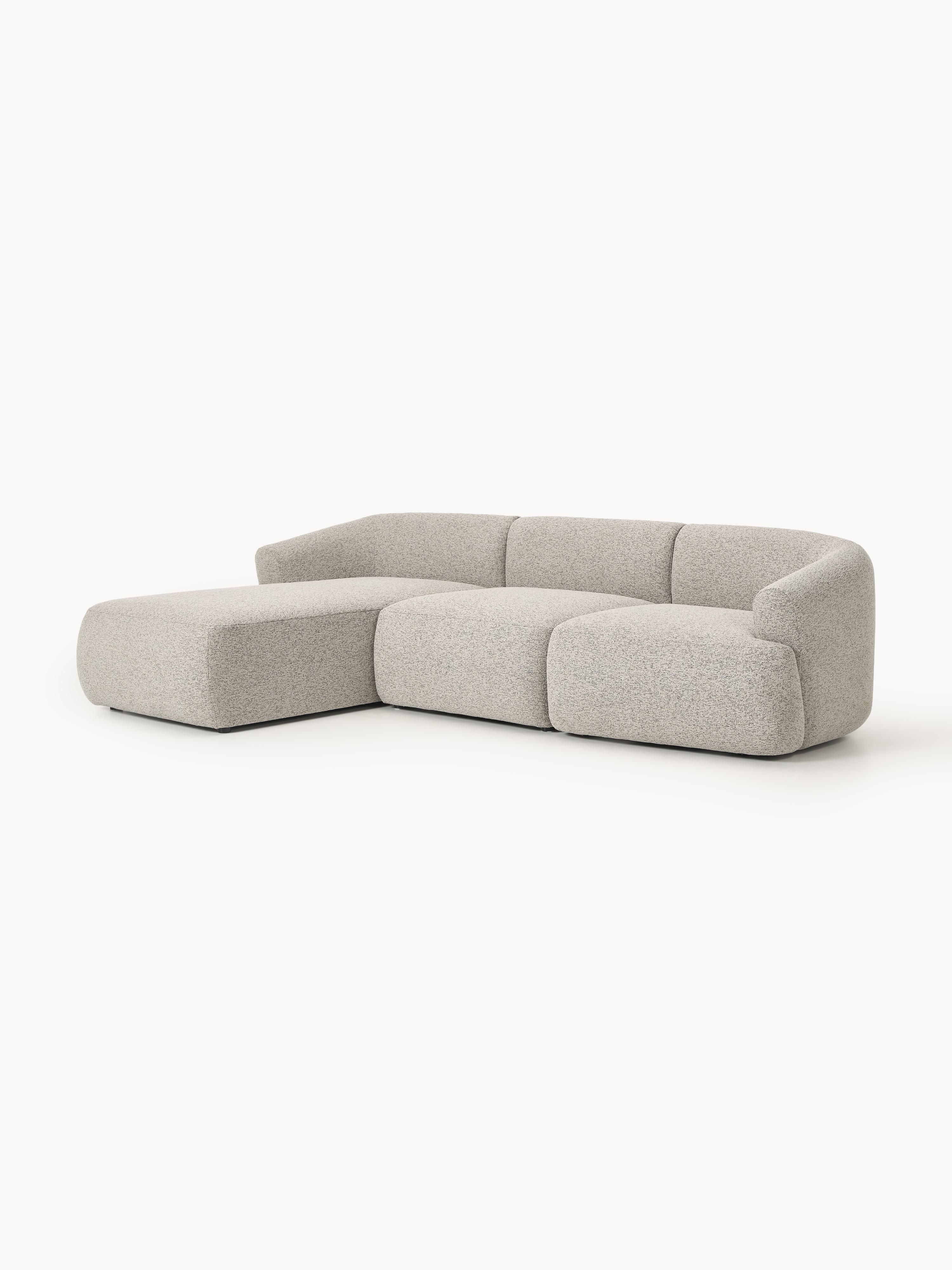 Sofia Modular Bouclé Corner Sofa (4-seater)