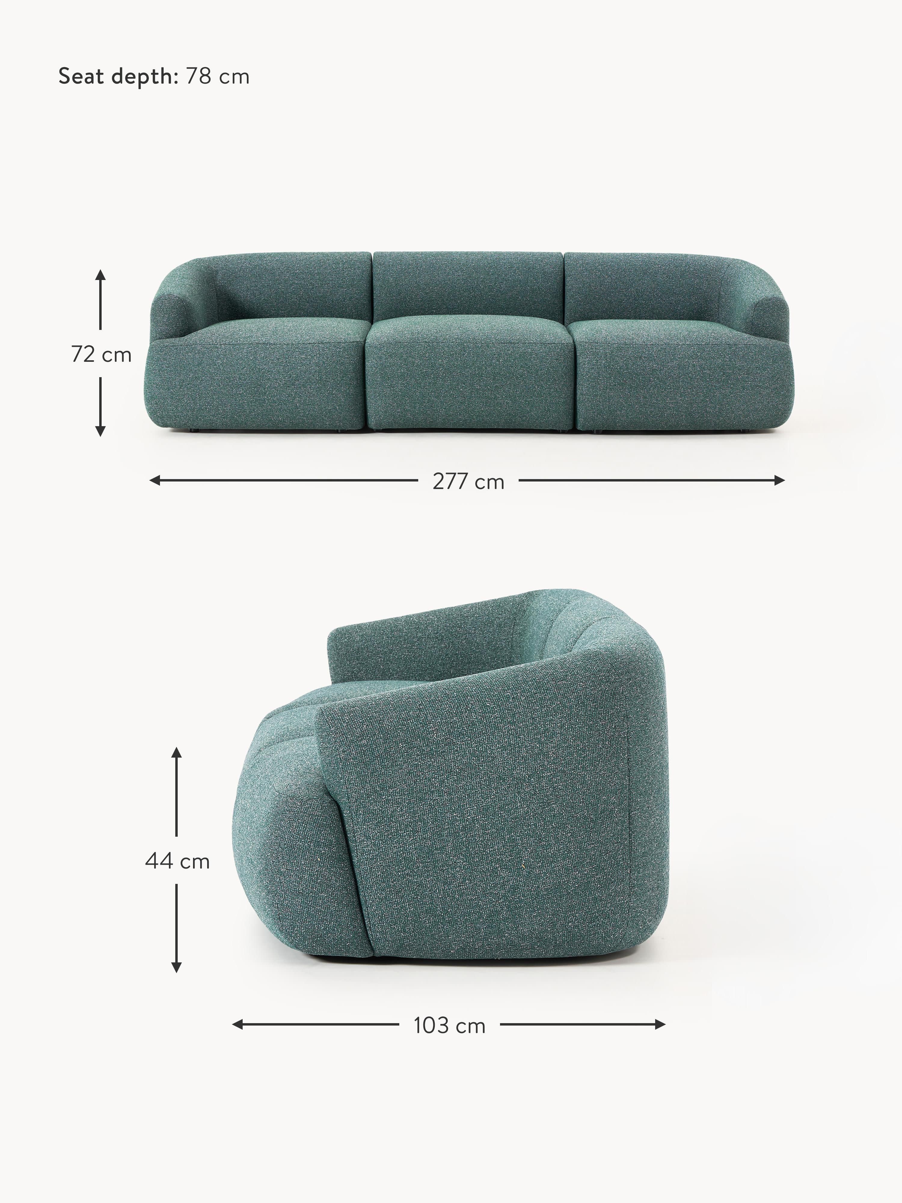 Sofia Modular Bouclé Sofa (4-seater)