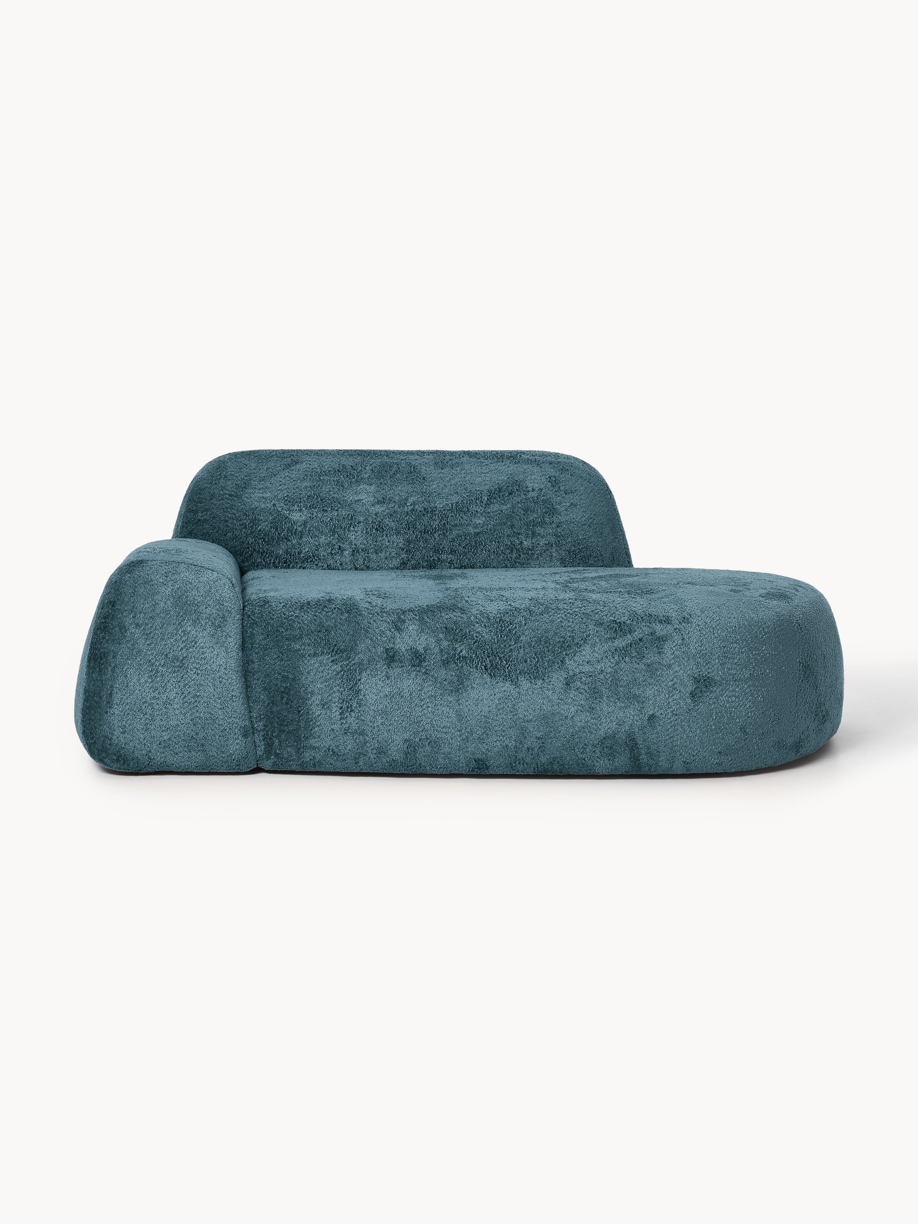 Gallery image 1 - Teddy Bouclé Sofa Wolke (2-seater) with Chaise End