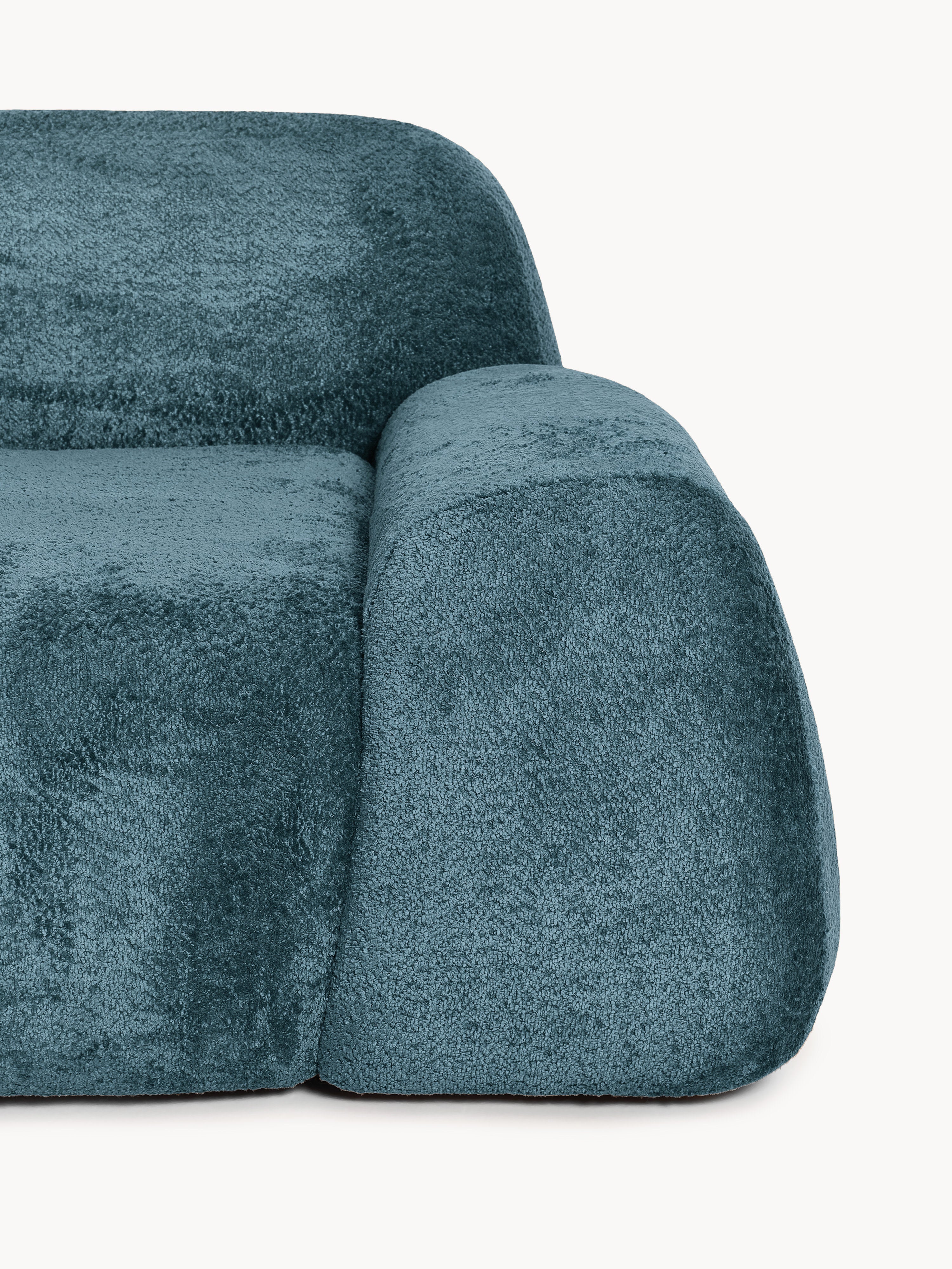 Wolke Teddy Bouclé Sofa (2-seater) with Chaise End