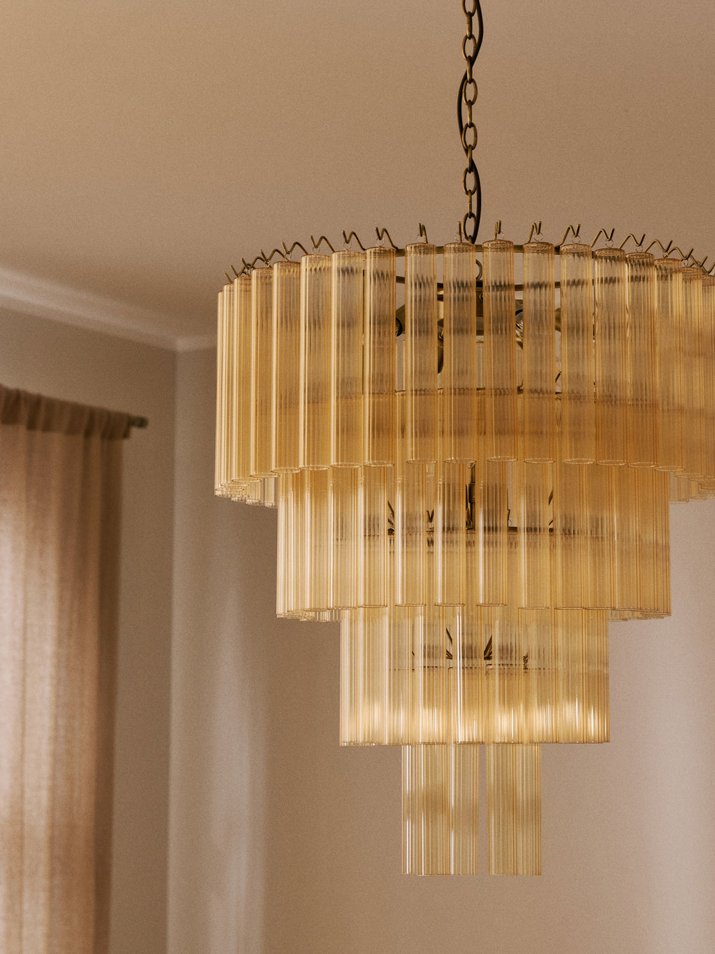 Janae Large Glass Chandelier