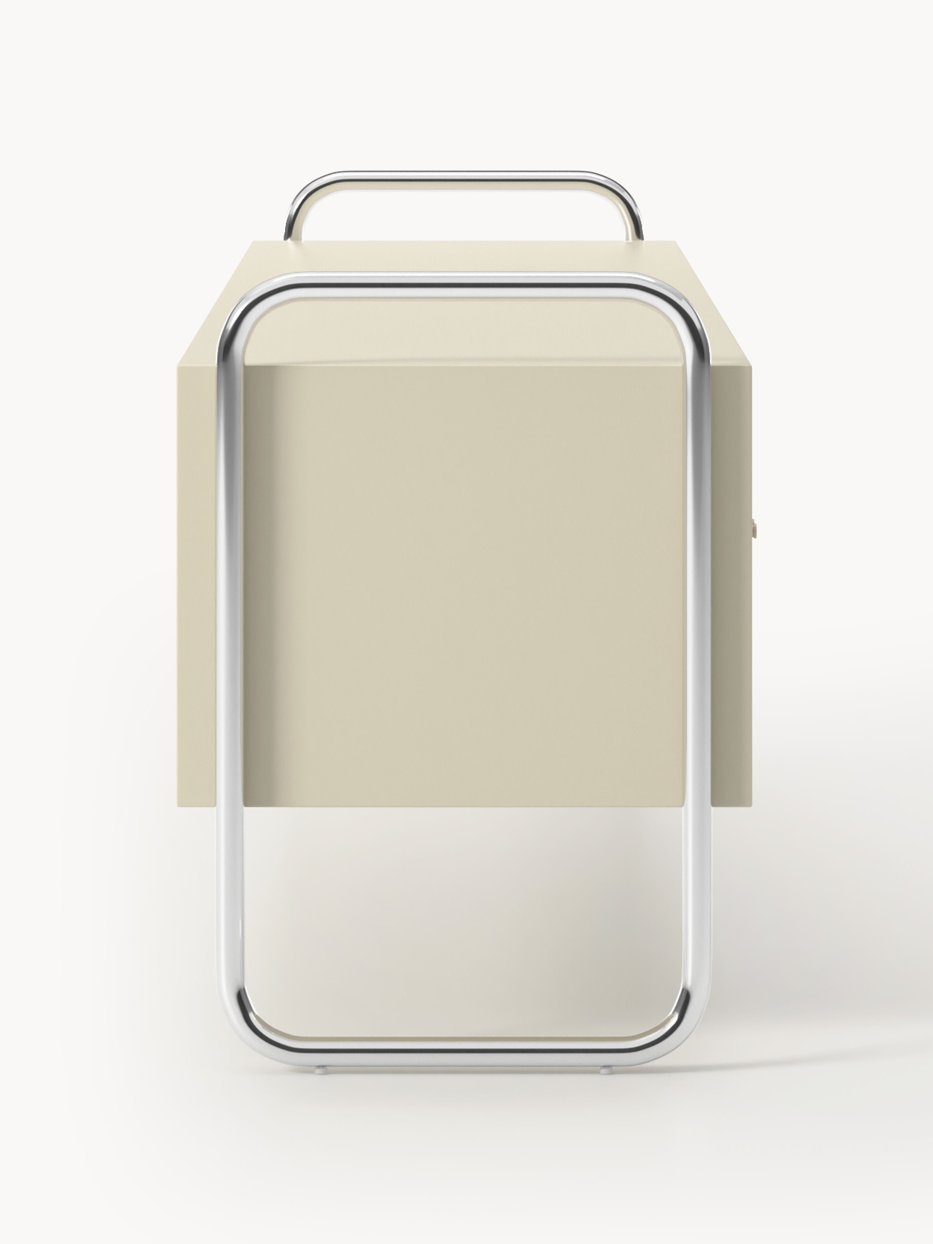 Robyn Metal Lowboard with Glass Front
