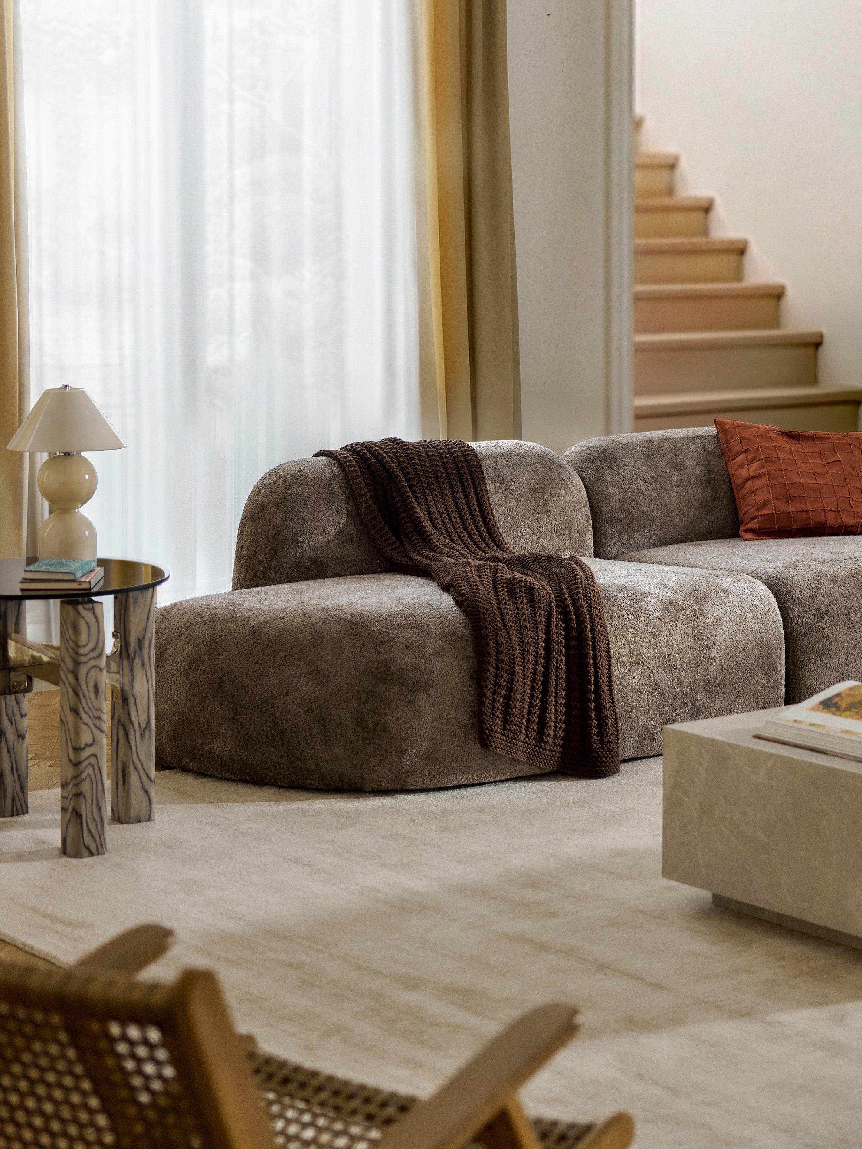 Wolke Teddy Bouclé Chaise Module