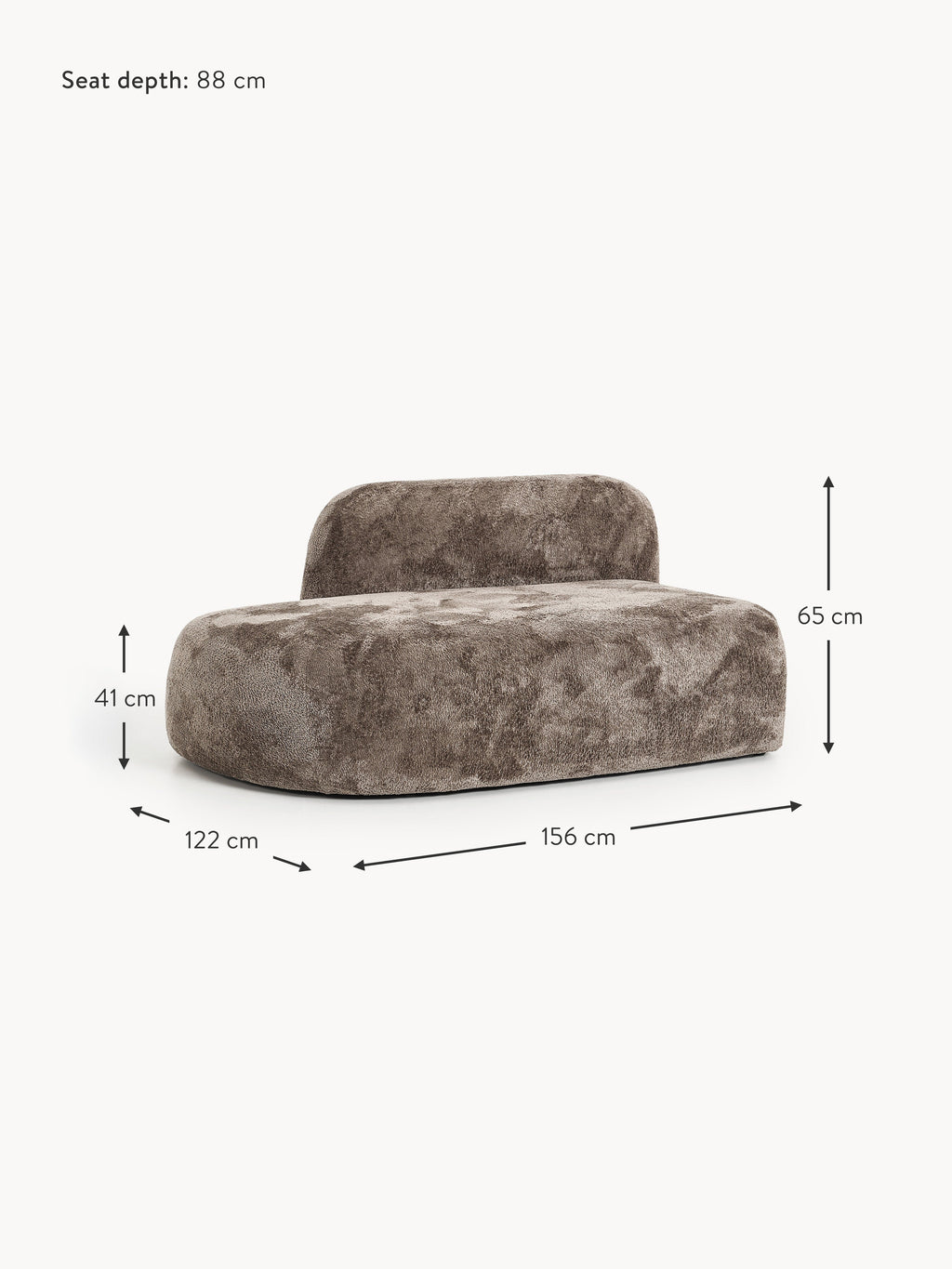 Wolke Teddy Bouclé Chaise Module