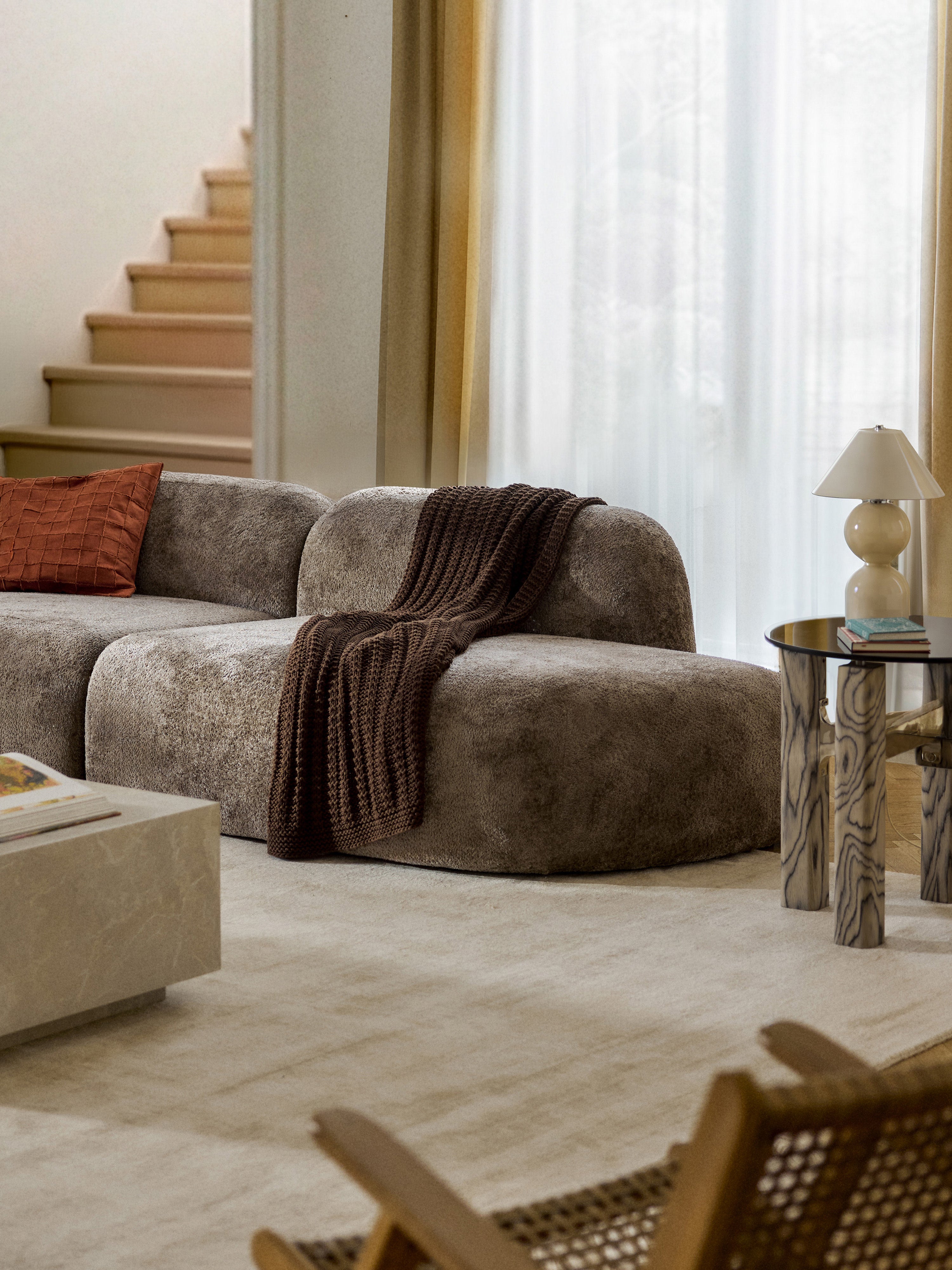 Wolke Teddy Bouclé Chaise Module