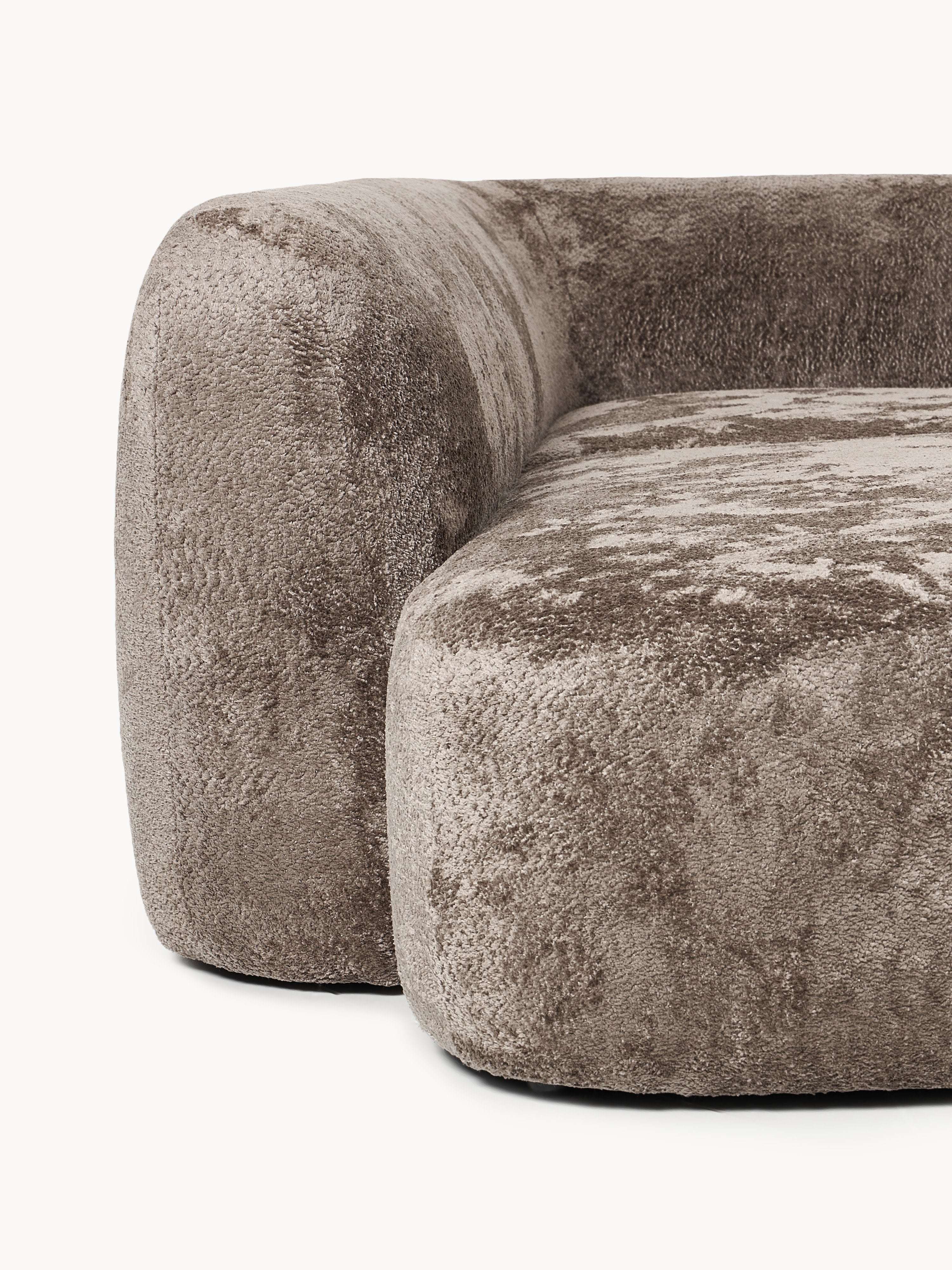 Wolke XL Modular Teddy Bouclé Corner Sofa with Chaise Ends