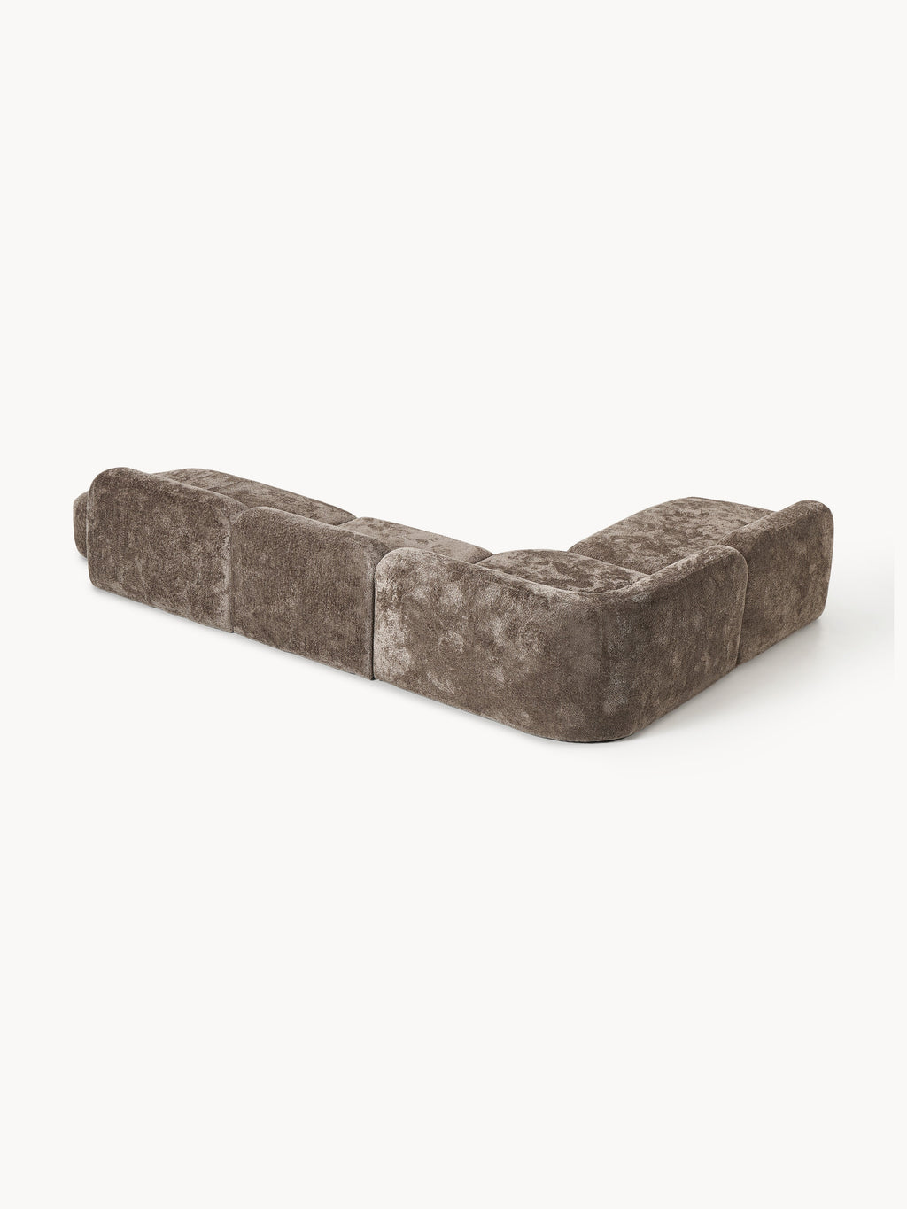 Wolke XL Modular Teddy Bouclé Corner Sofa with Chaise Ends