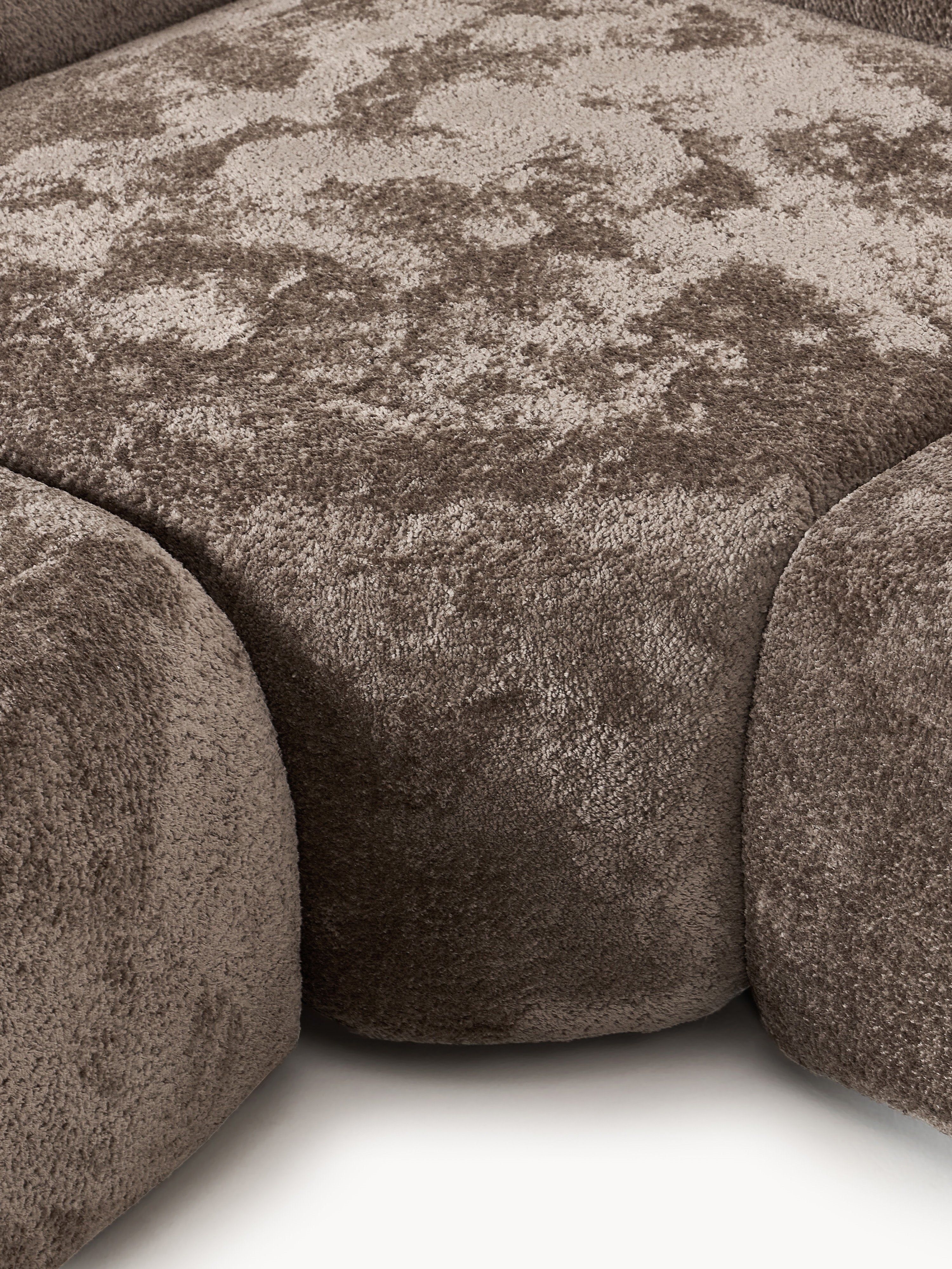 Wolke XL Modular Teddy Bouclé Corner Sofa with Chaise Ends
