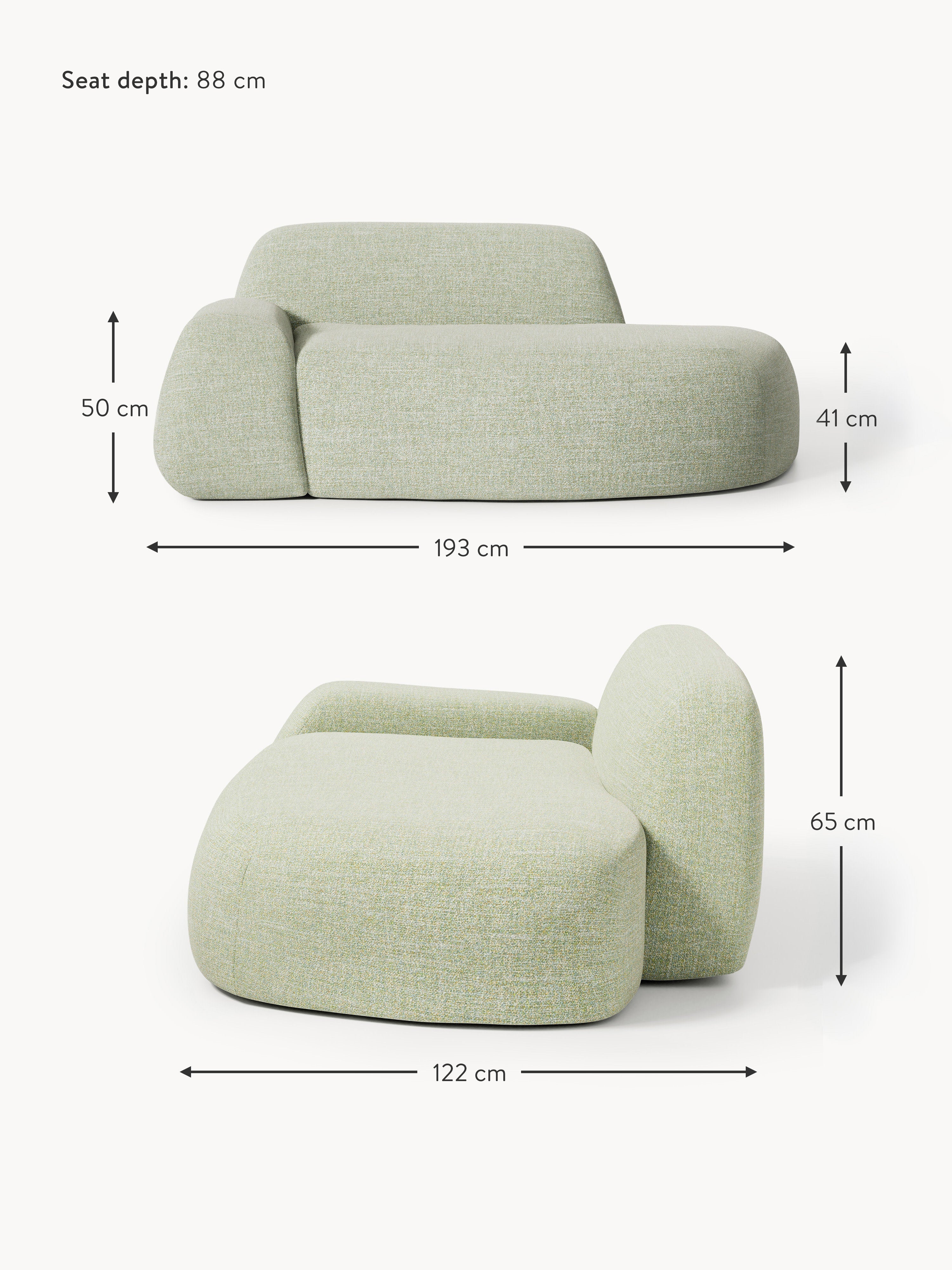 Wolke Bouclé Sofa (2-seater) with Chaise End