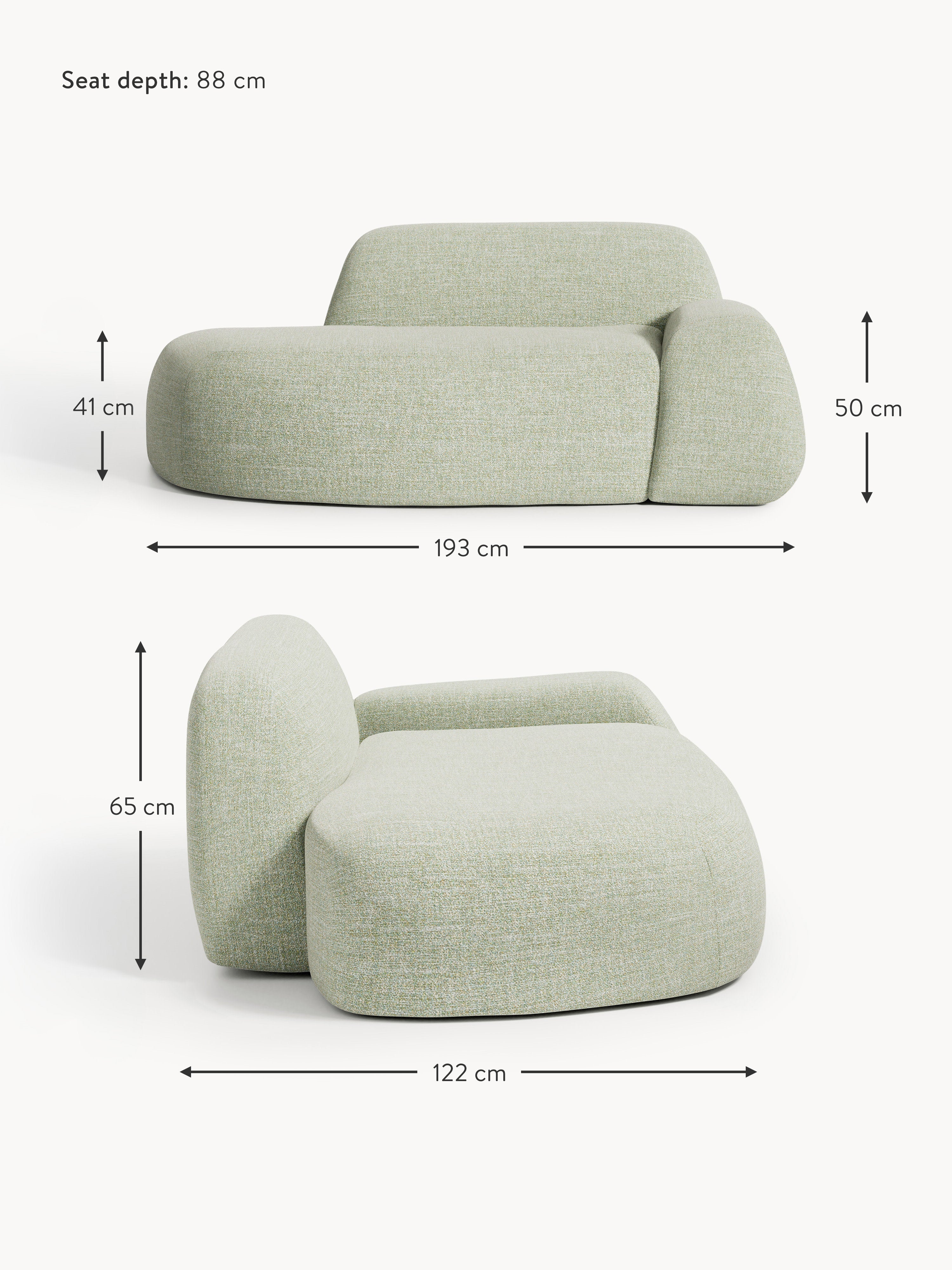 Wolke Bouclé Sofa (2-seater) with Chaise End