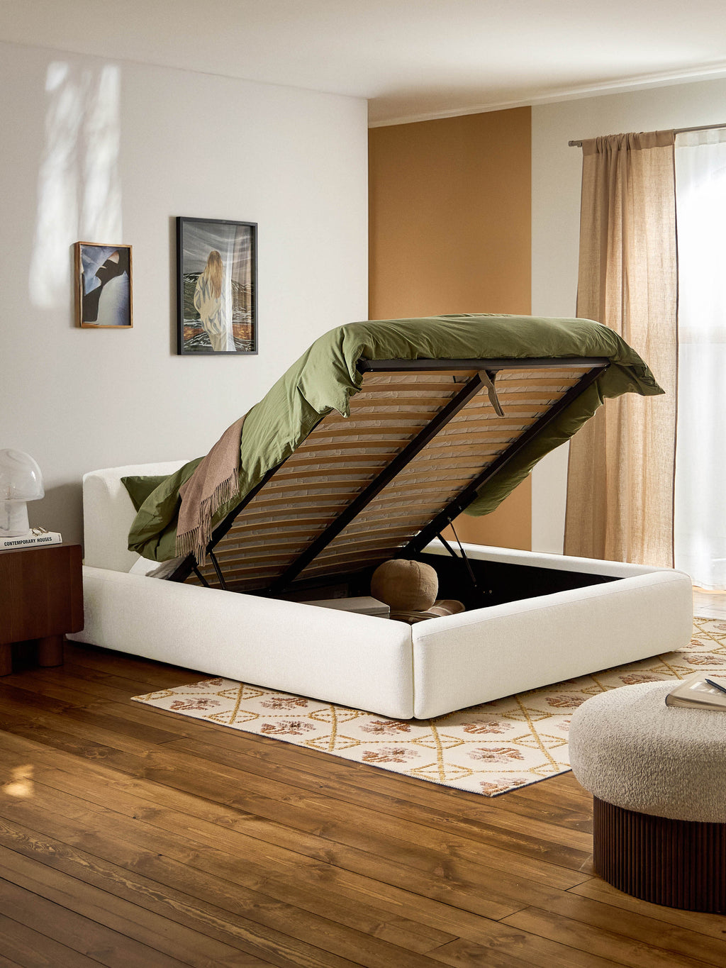 Melva Upholstered Bed with Storage