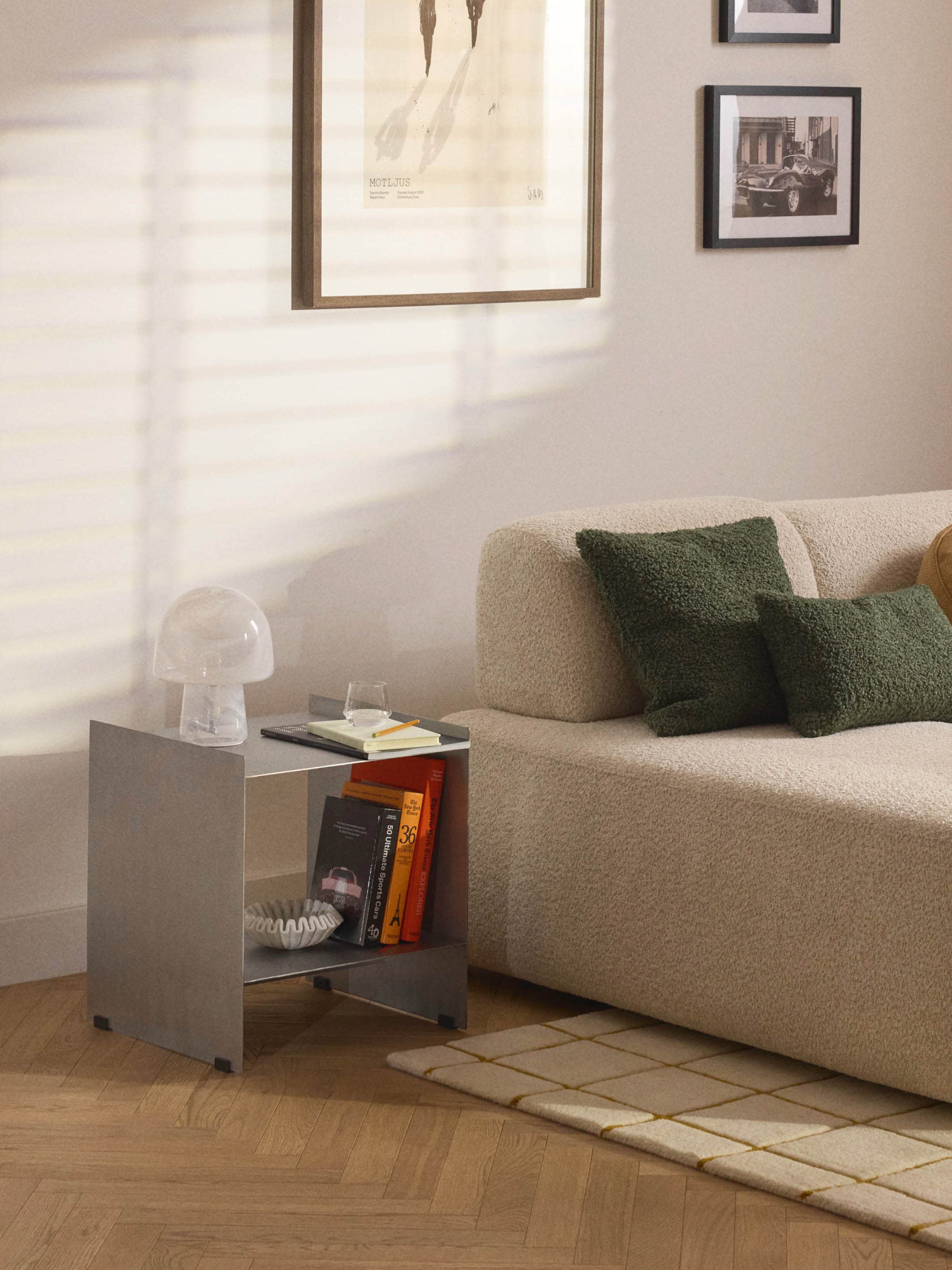 Aiden Metal Bedside Table