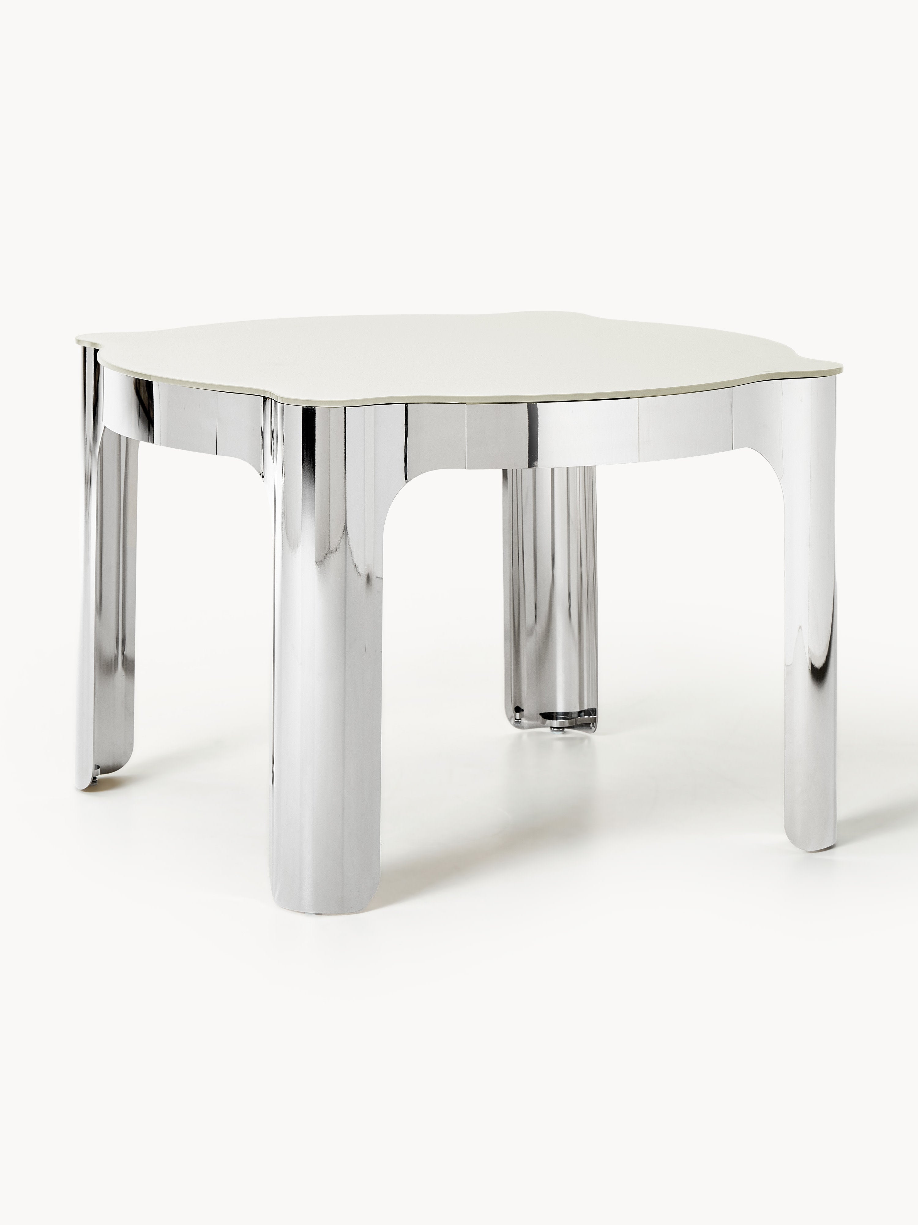 Gallery image 1 - Round Dining Table Georgia with Glass Top, Ø 110 cm