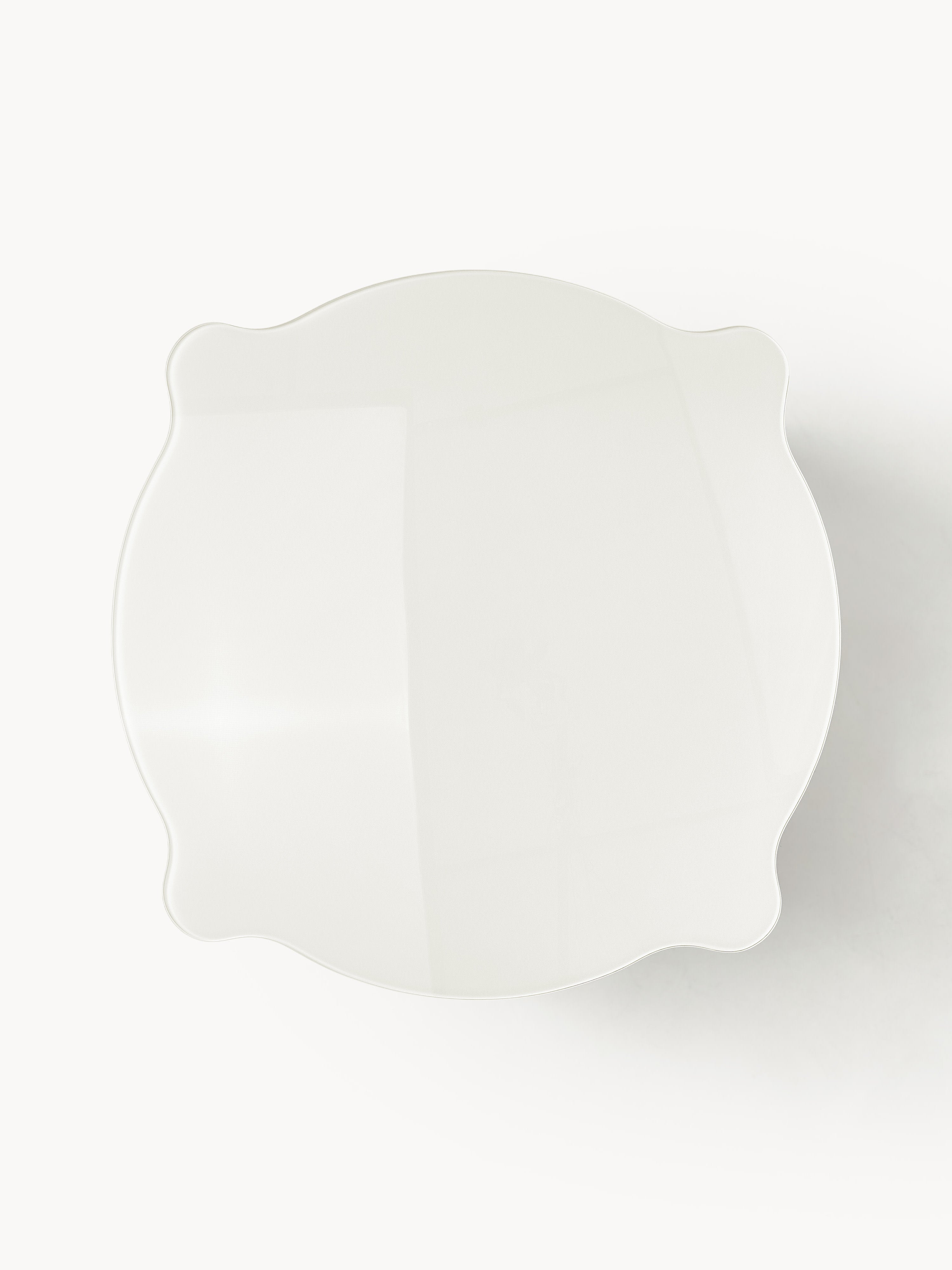 Georgia Round Dining Table with Glass Top, Ø 110 cm