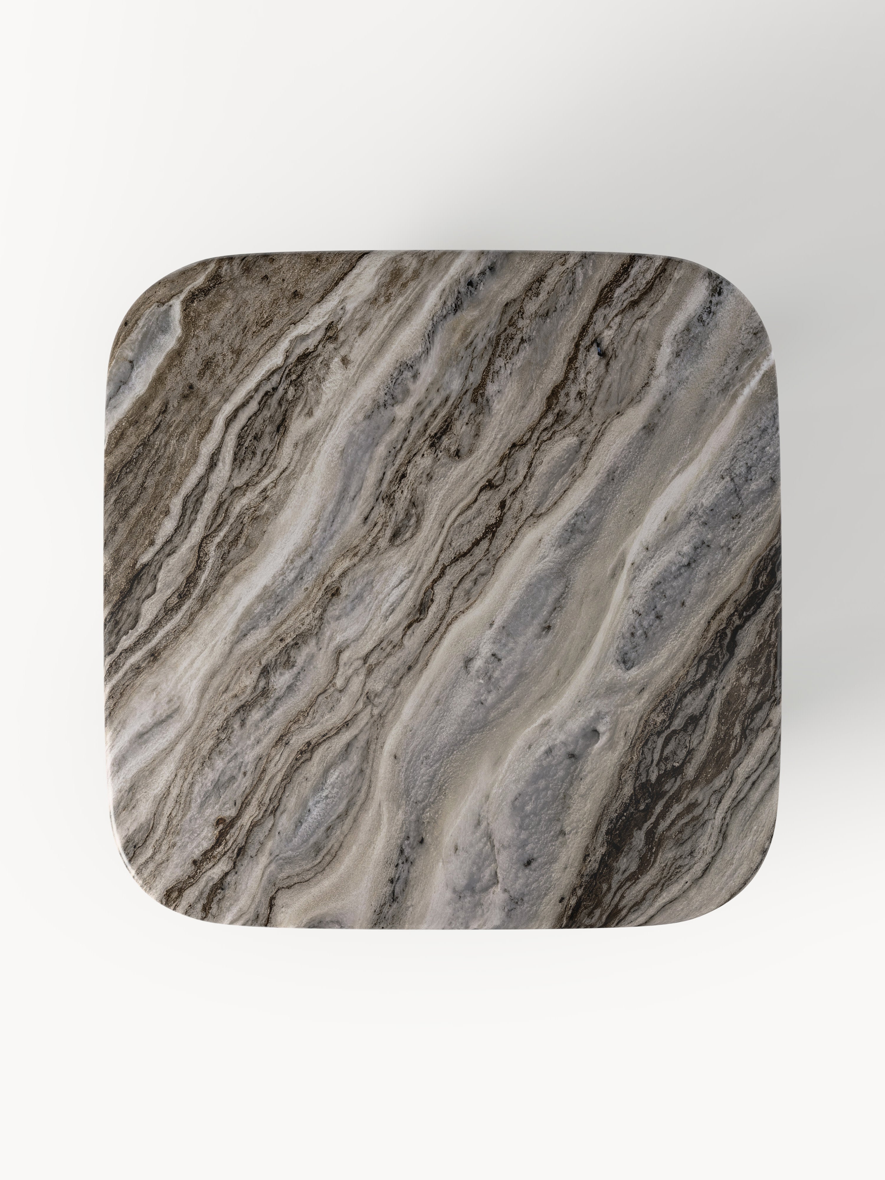 Lyndi Marble Coffee Table with Oak Legs