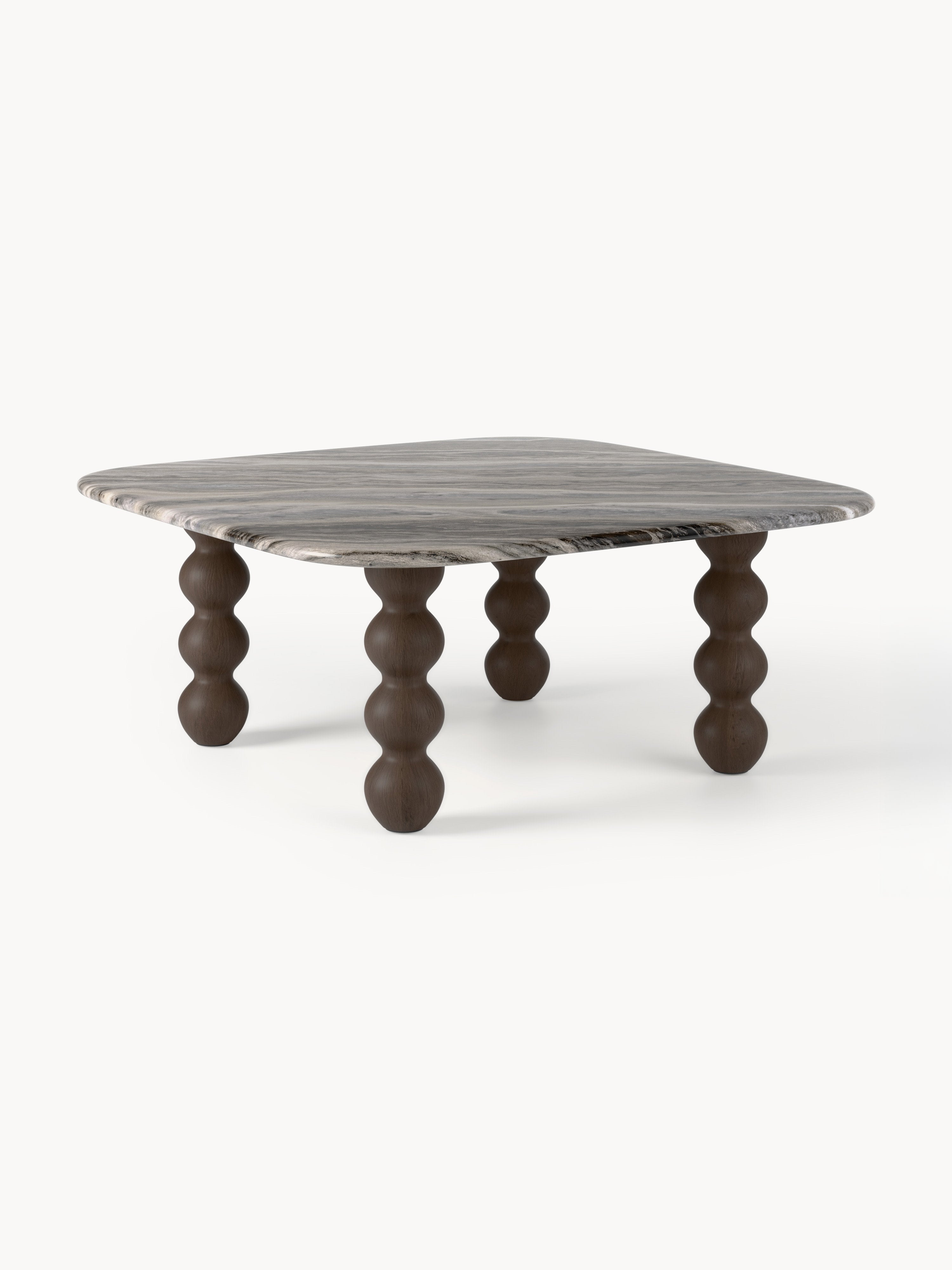 Gallery image 1 - Marble Coffee Table Lyndi with Oak Legs