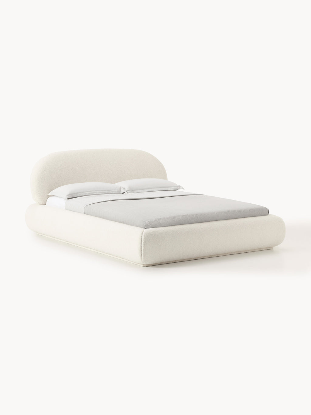 Gallery image 1 - Upholstered Teddy Bed Alba with Storage