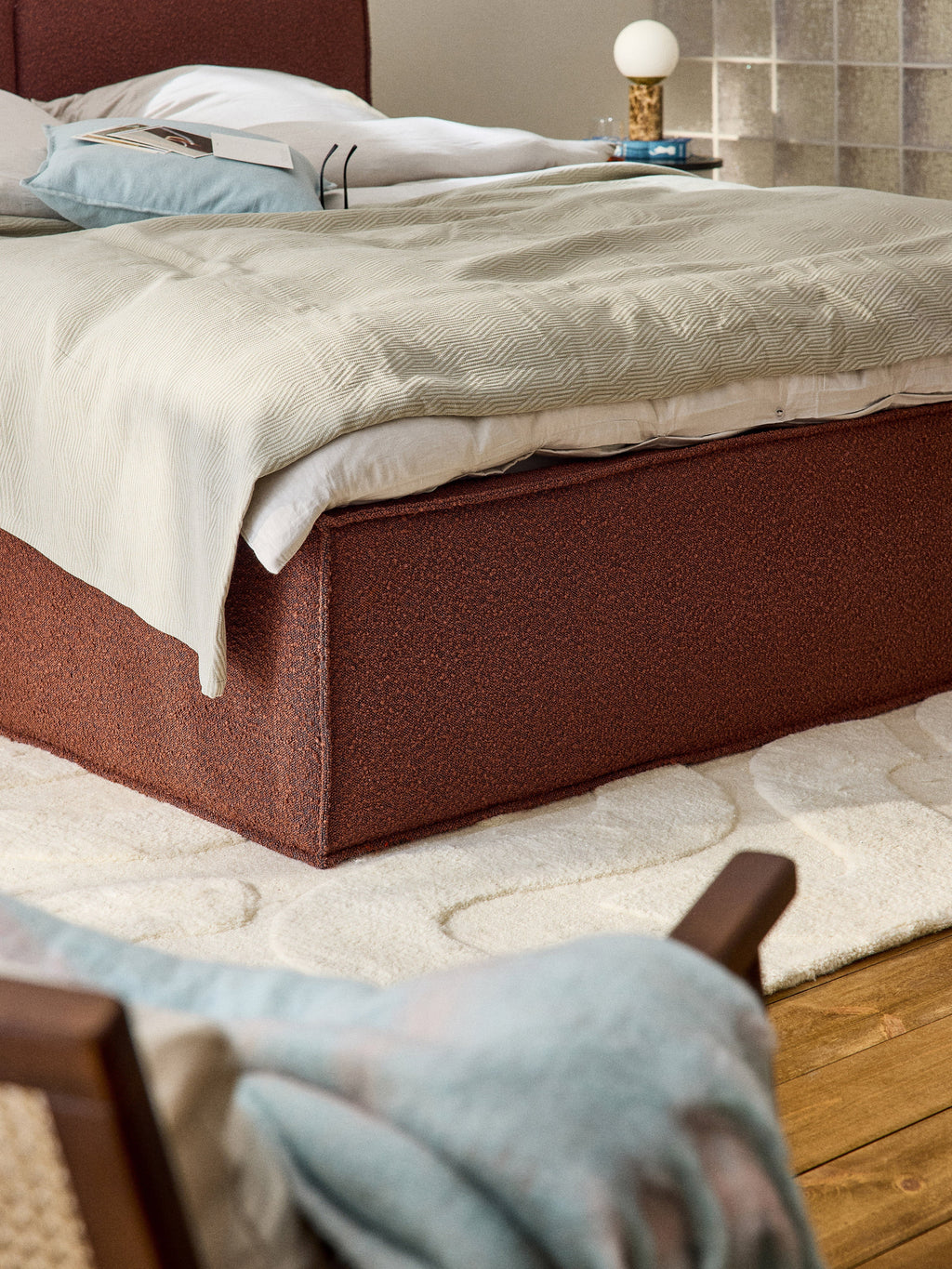 Dream Upholstered Bouclé Bed