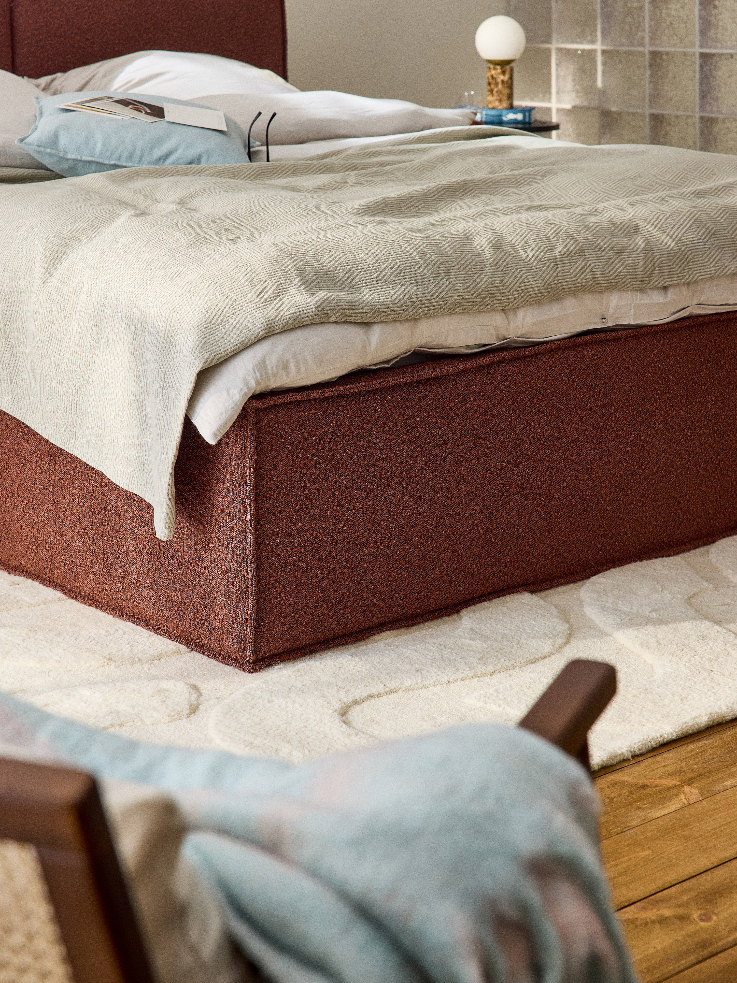 Dream Upholstered Bouclé Bed
