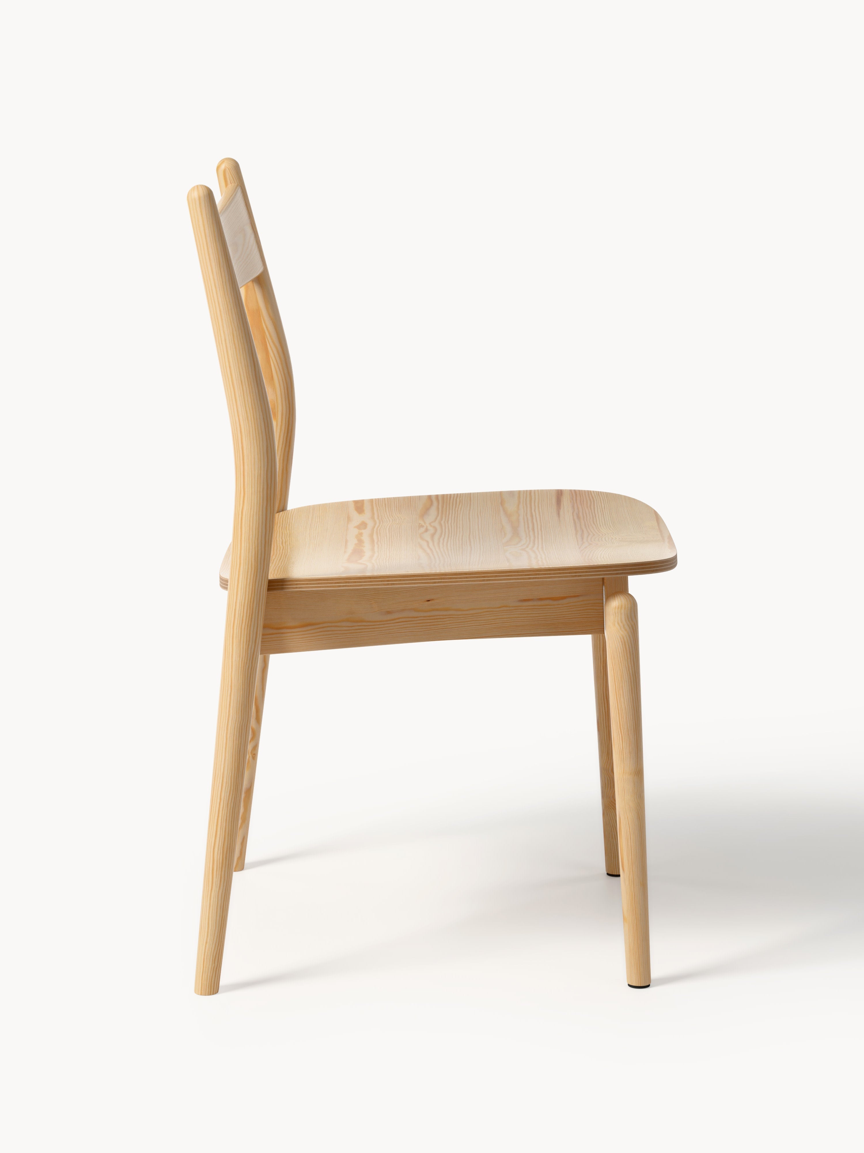 Koa Ash Wood Dining Chair