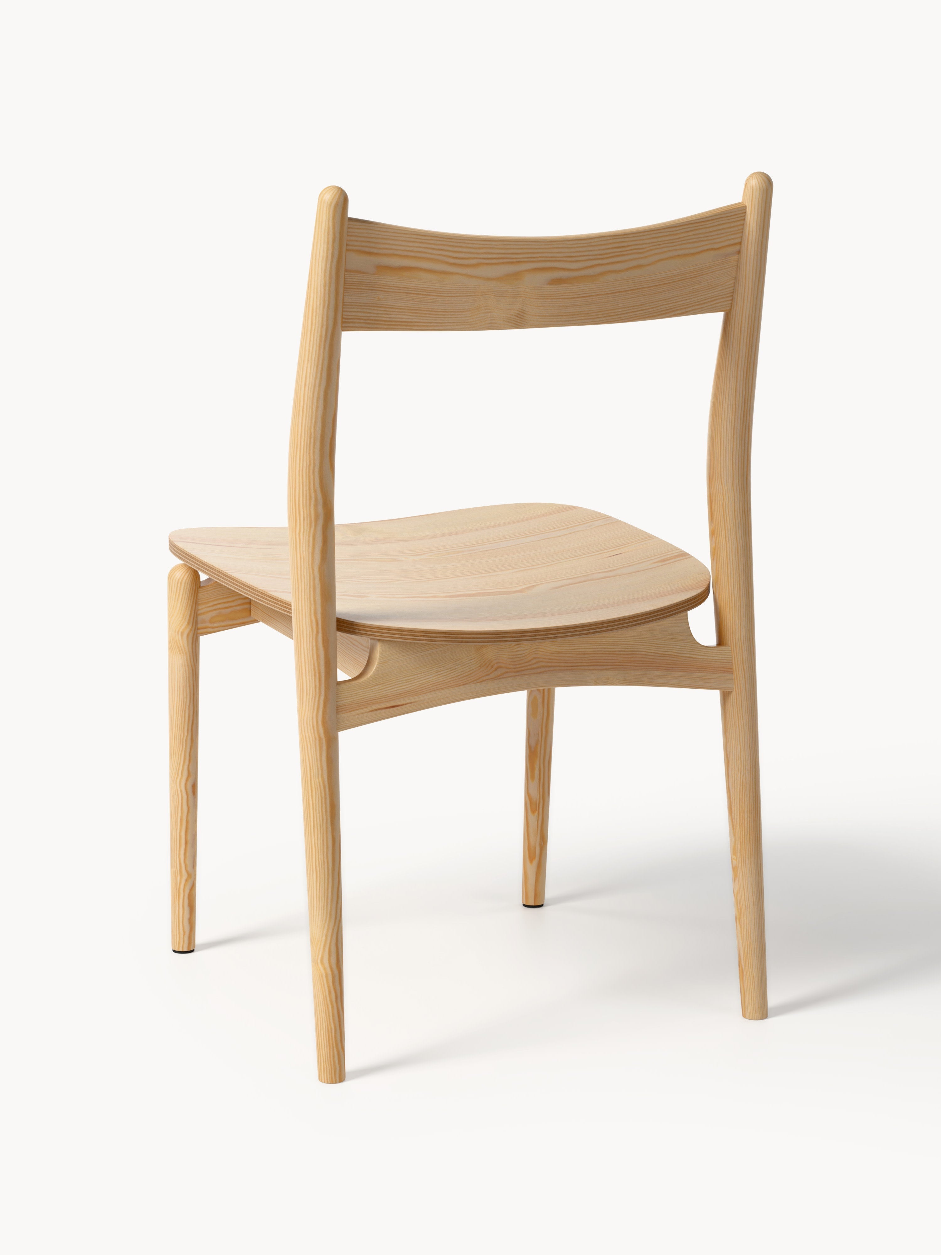 Koa Ash Wood Dining Chair