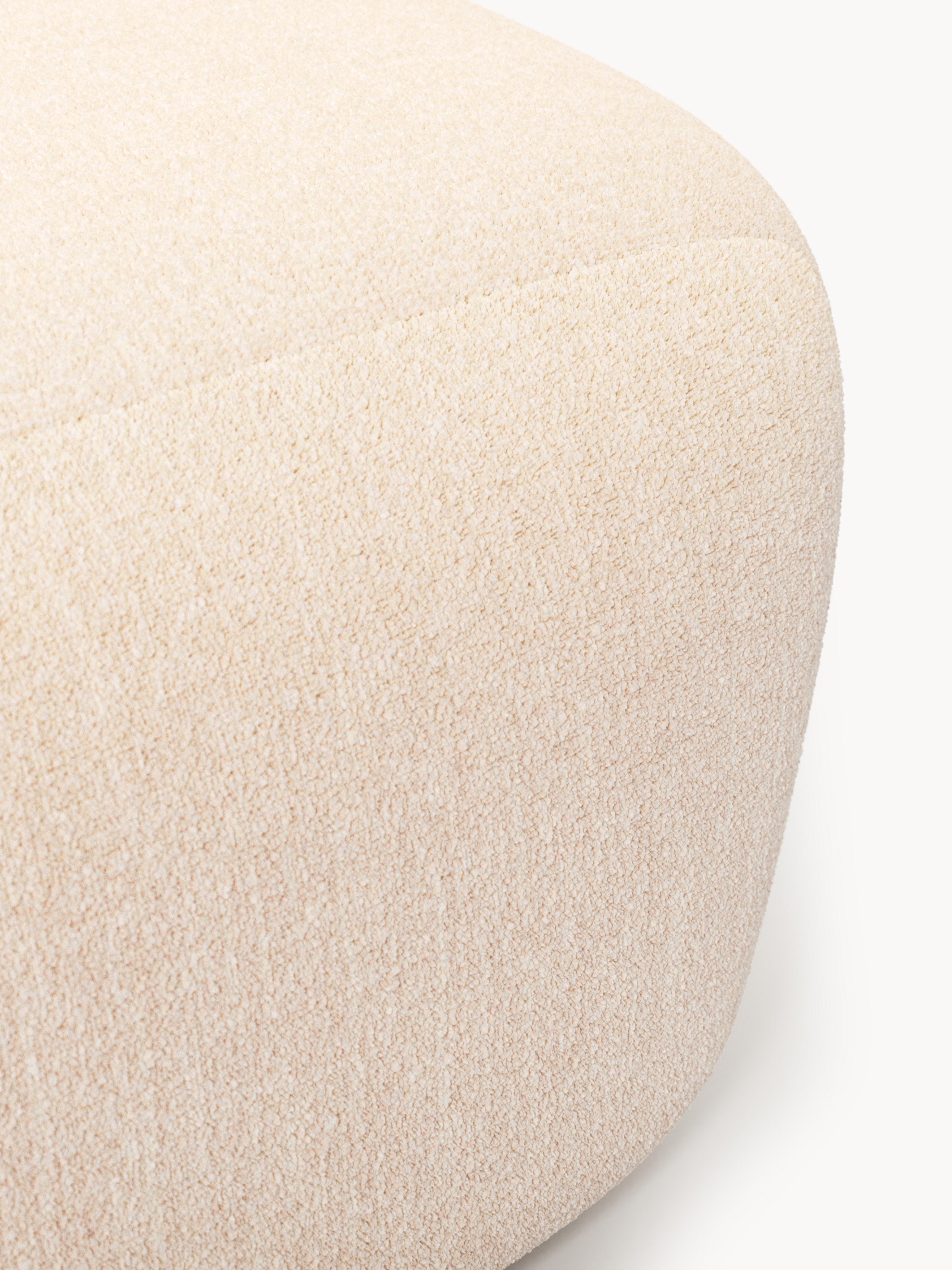 Wolke Large Bouclé Ottoman