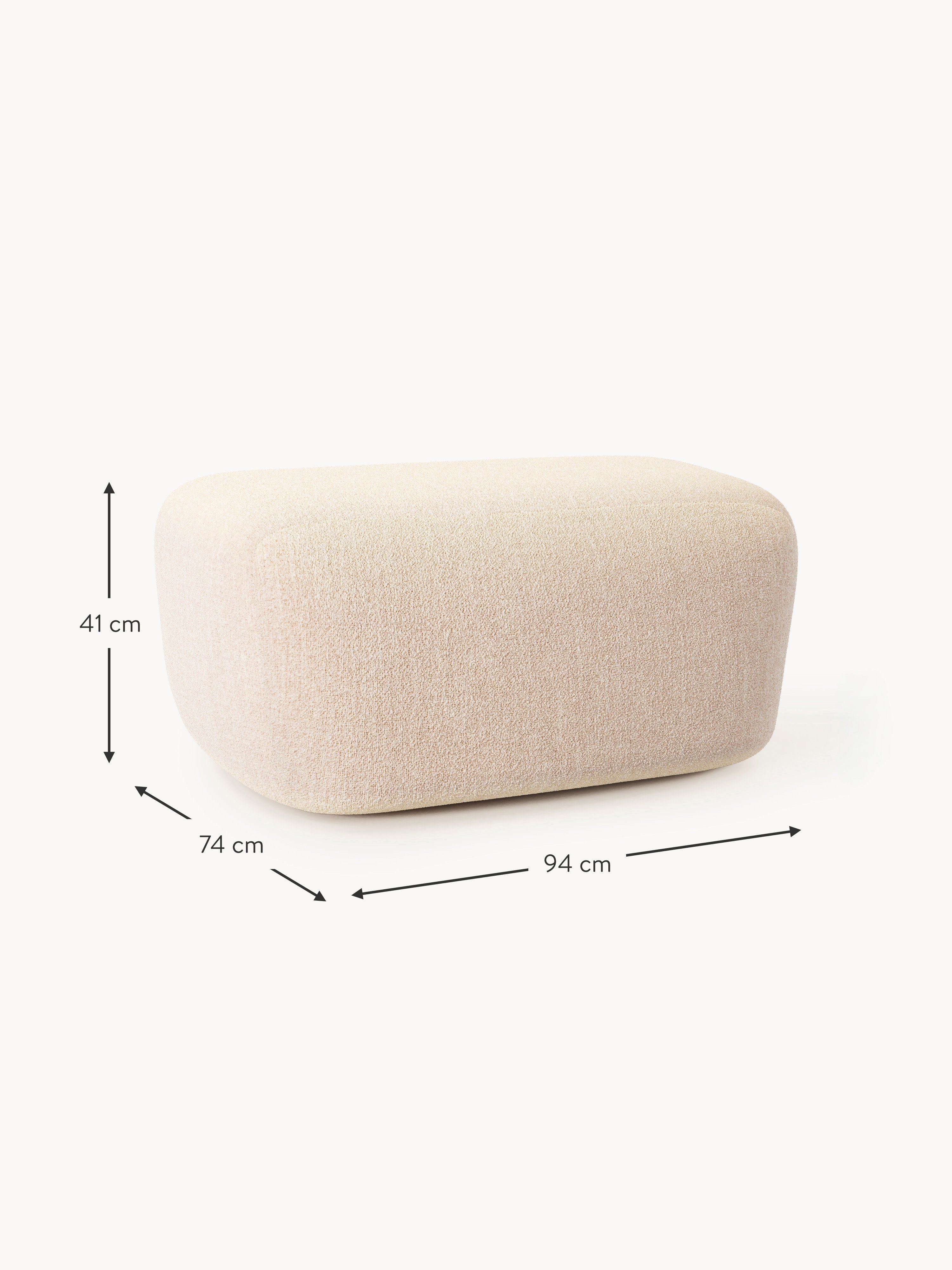Wolke Large Bouclé Ottoman