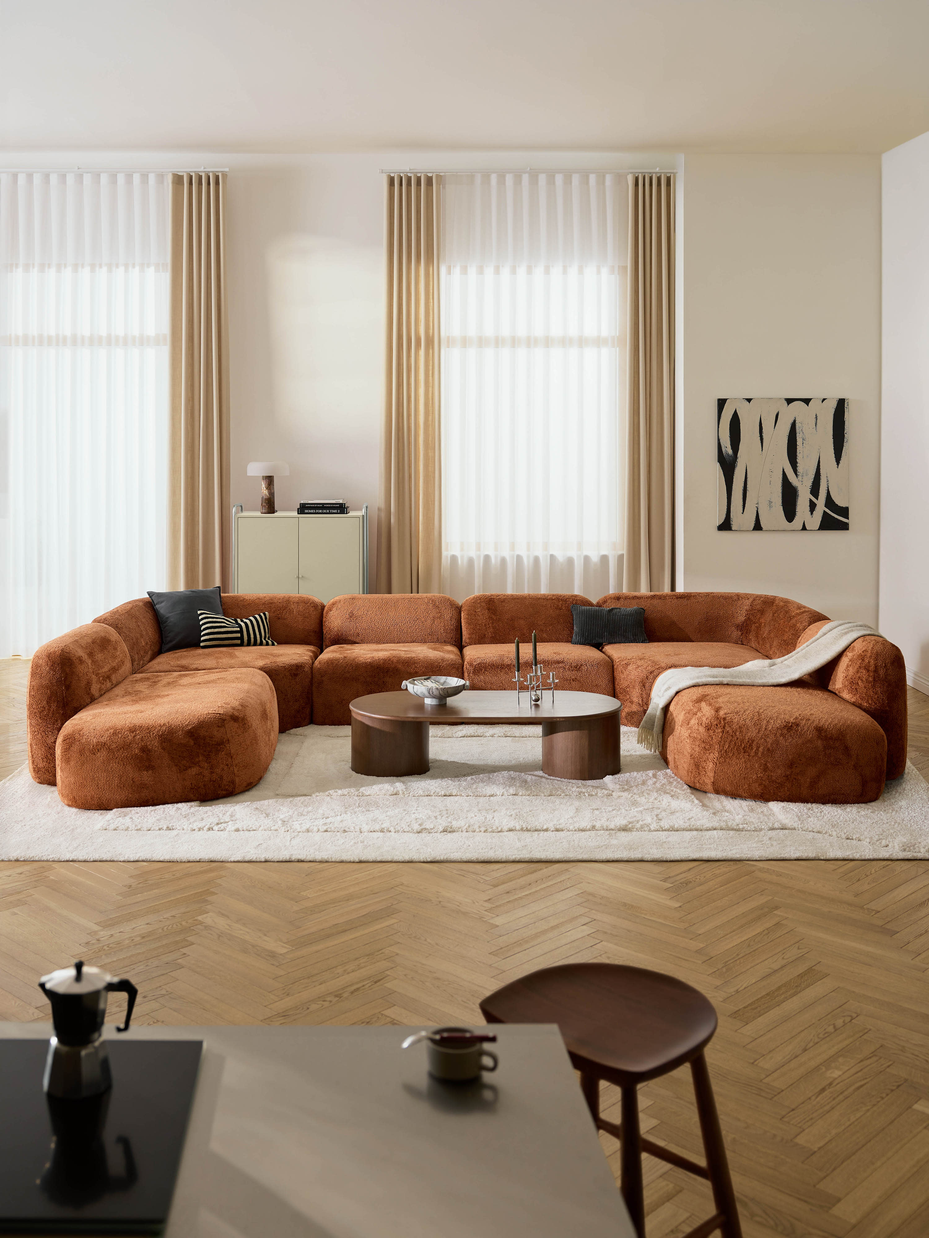 Wolke XL Modular Teddy Bouclé Sofa