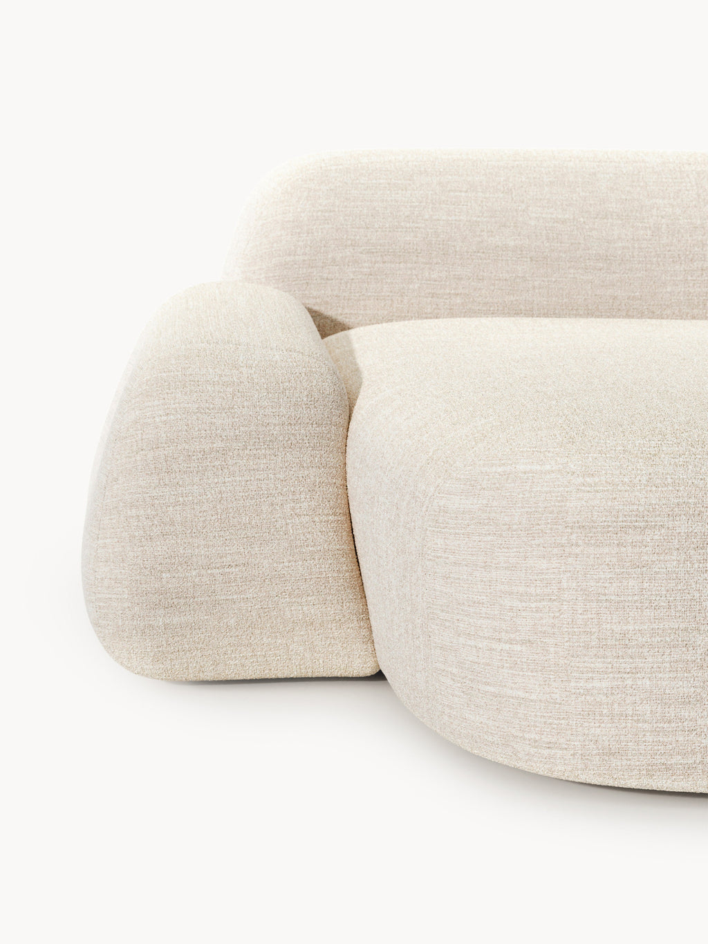 Wolke Bouclé Chaise Corner Module