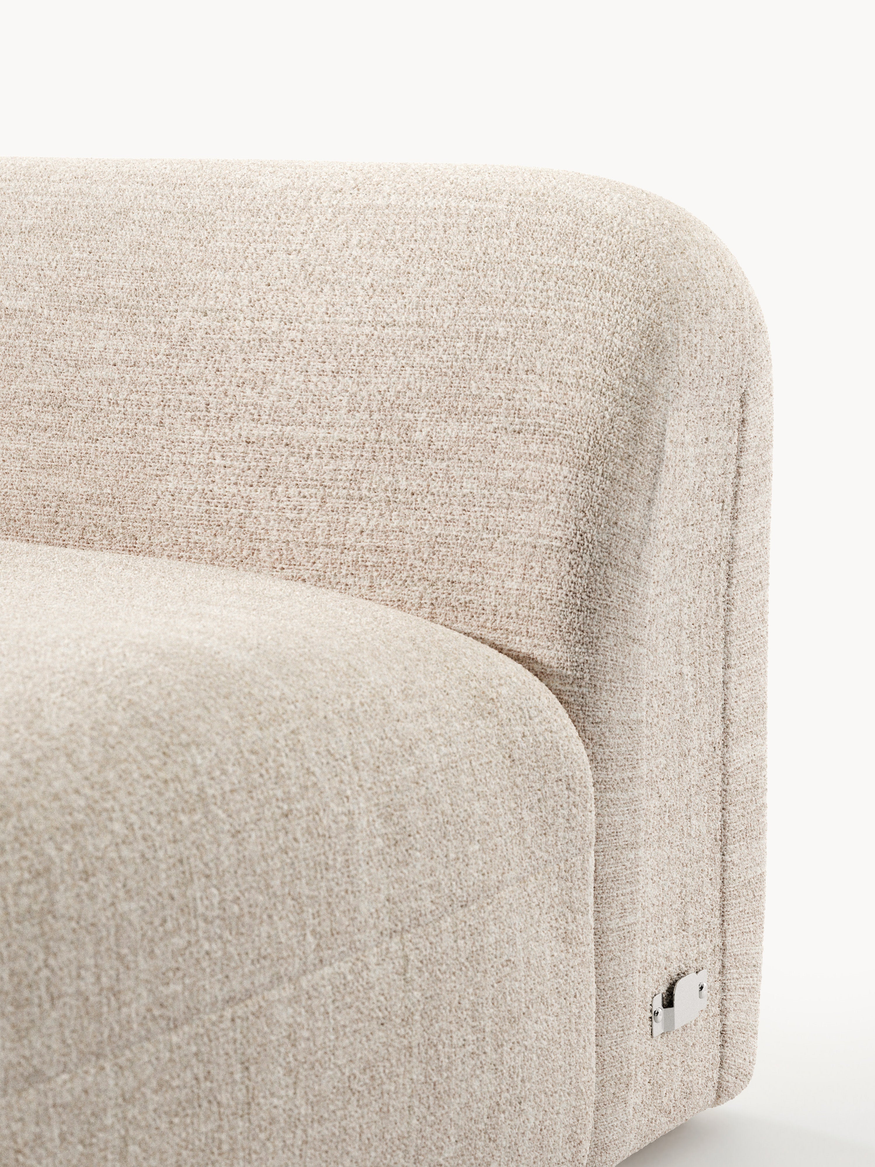 Wolke Bouclé Chaise Corner Module