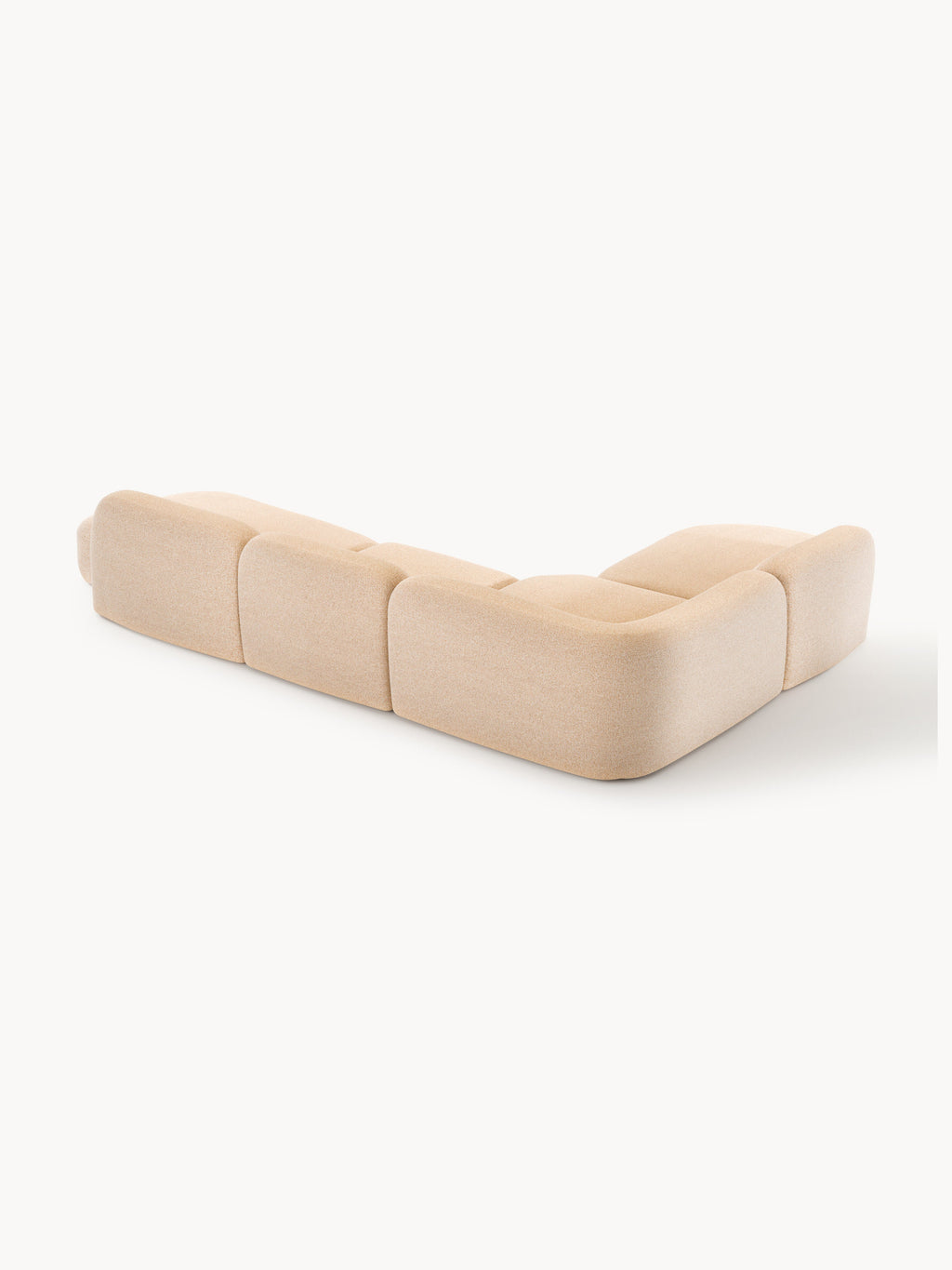 Wolke XL Modular Bouclé Corner Sofa with Chaise Ends