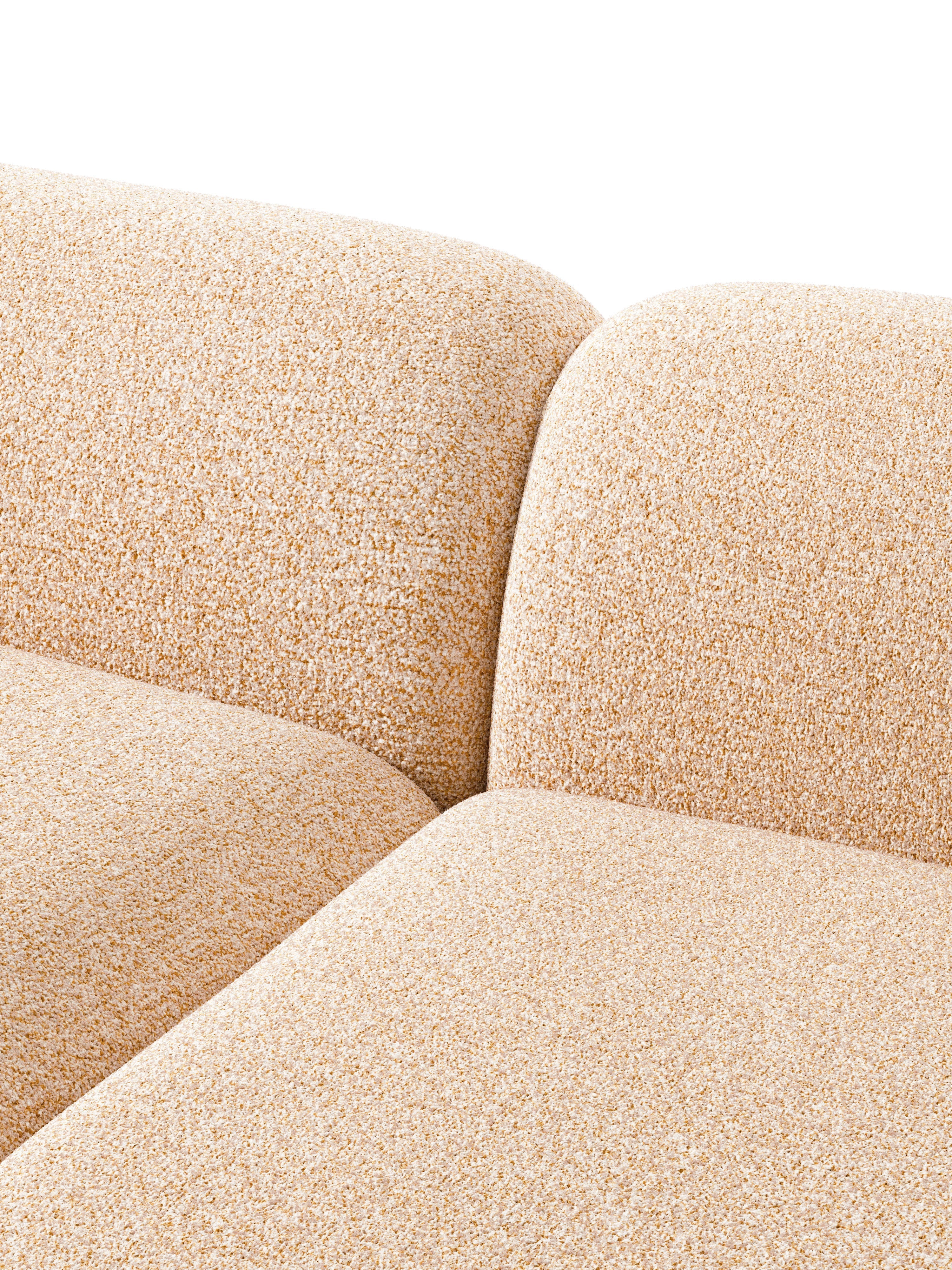 Wolke XL Modular Bouclé Corner Sofa with Chaise Ends
