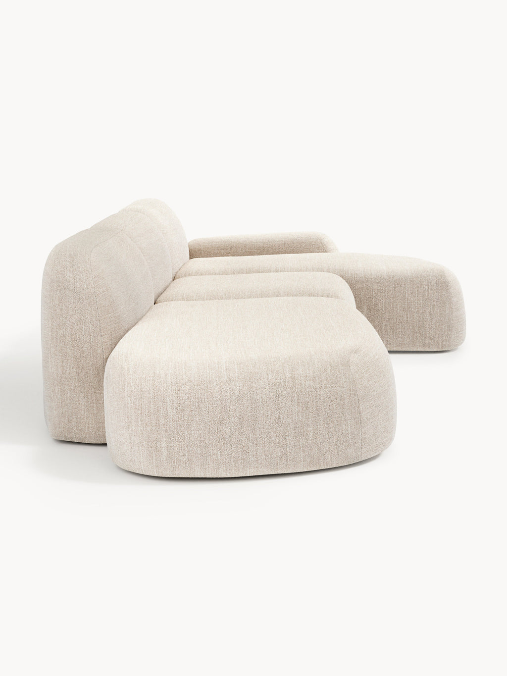 Wolke Modular Bouclé Corner Sofa (4-seater) with Chaise End
