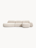 Gallery image 1 - Modular Bouclé Corner Sofa Wolke (4-seater) with Chaise End