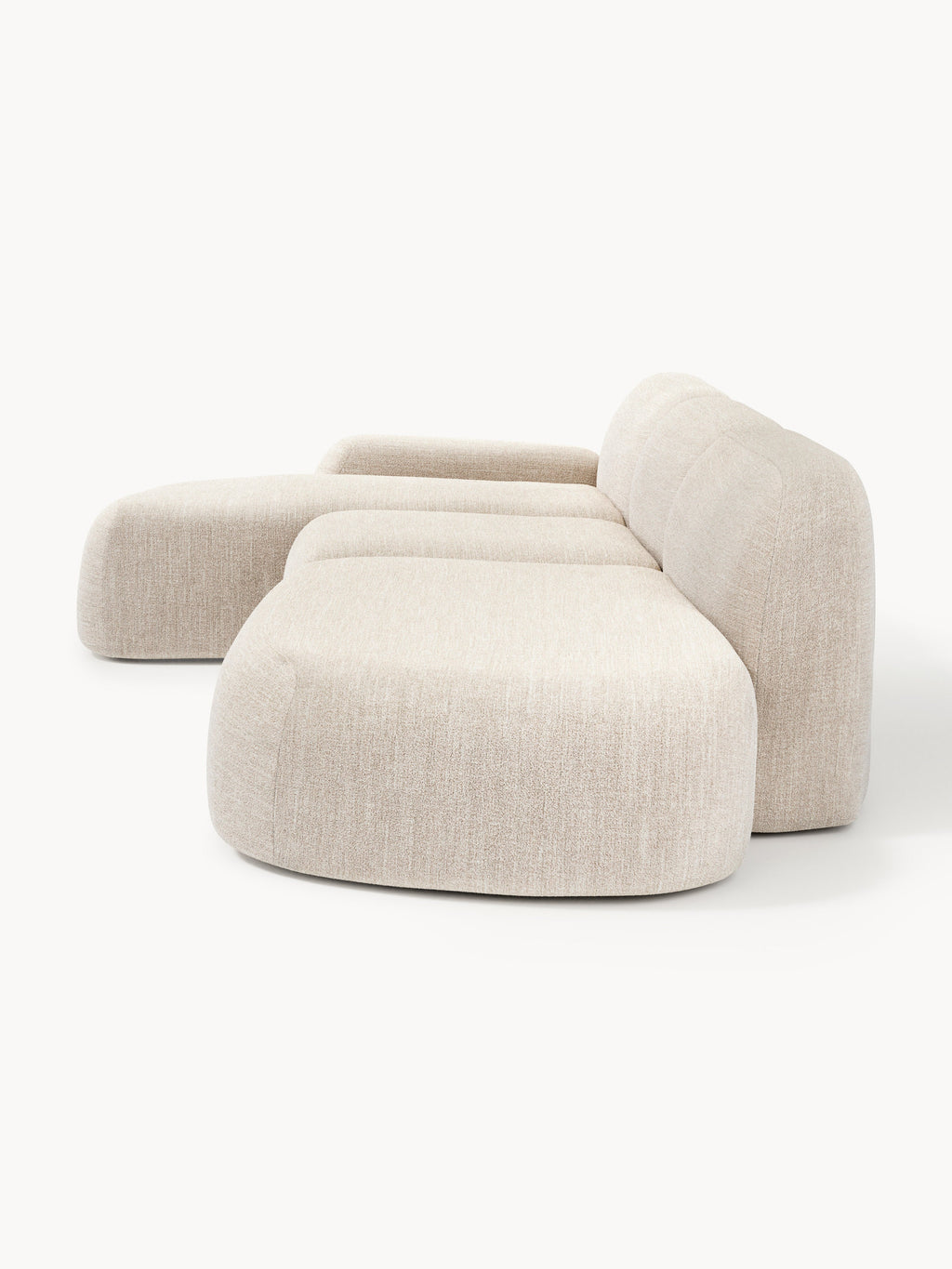 Wolke Modular Bouclé Corner Sofa (4-seater) with Chaise End