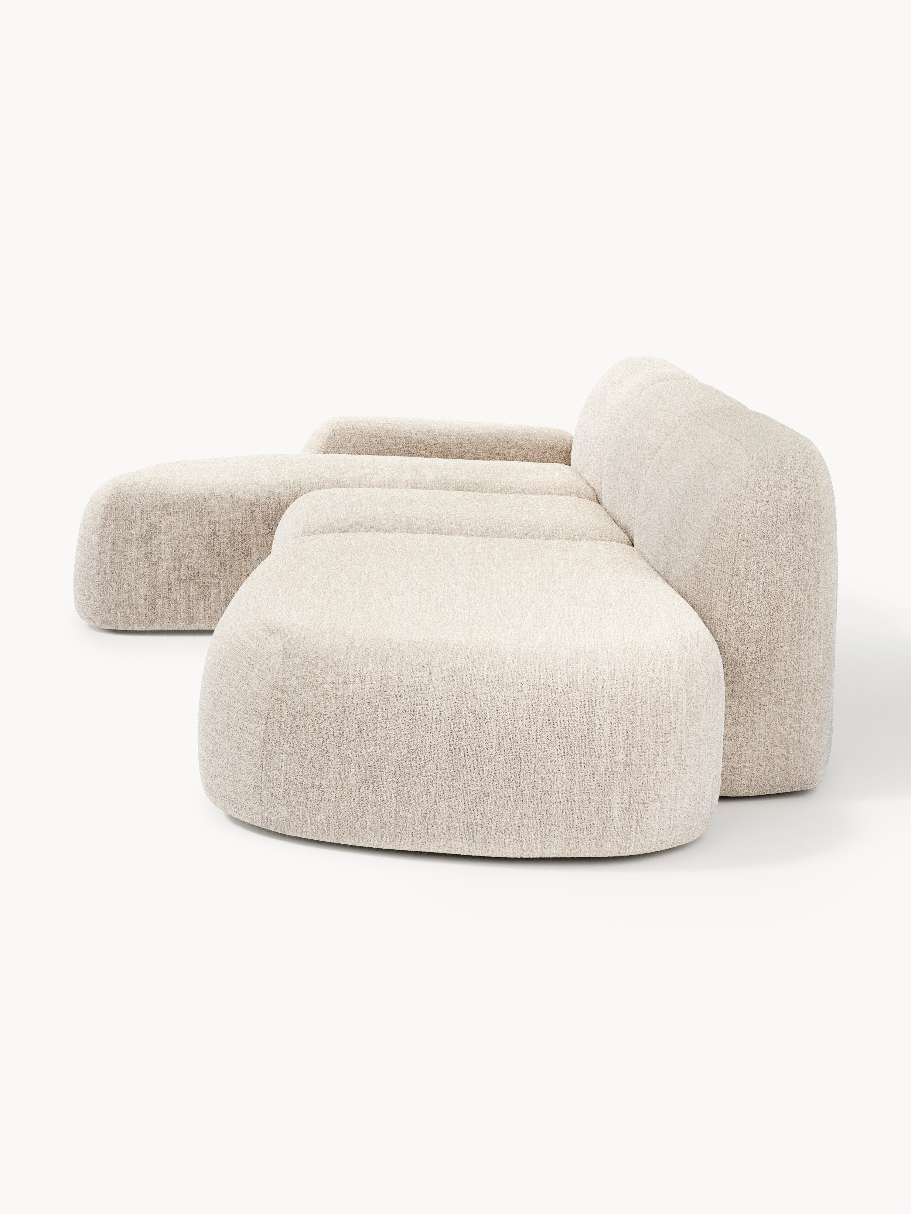 Wolke Modular Bouclé Corner Sofa (4-seater) with Chaise End