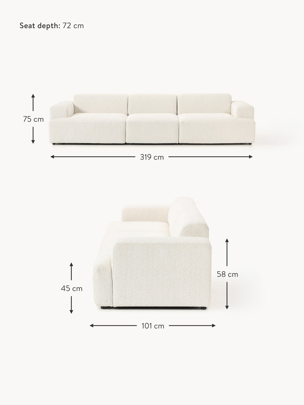 Melva Sofa (4-seater)