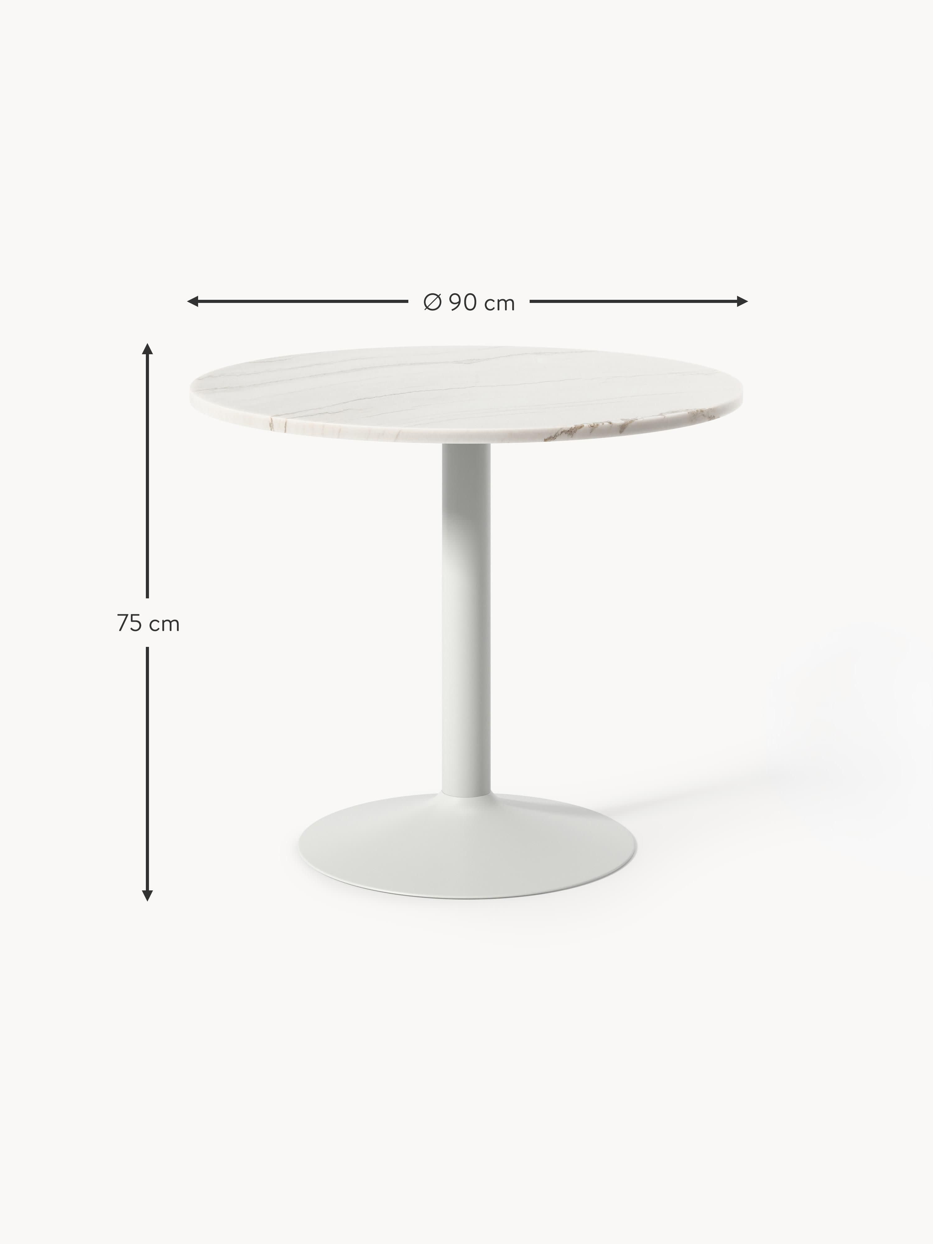 Miley Round Marble Dining Table, Ø 90 cm