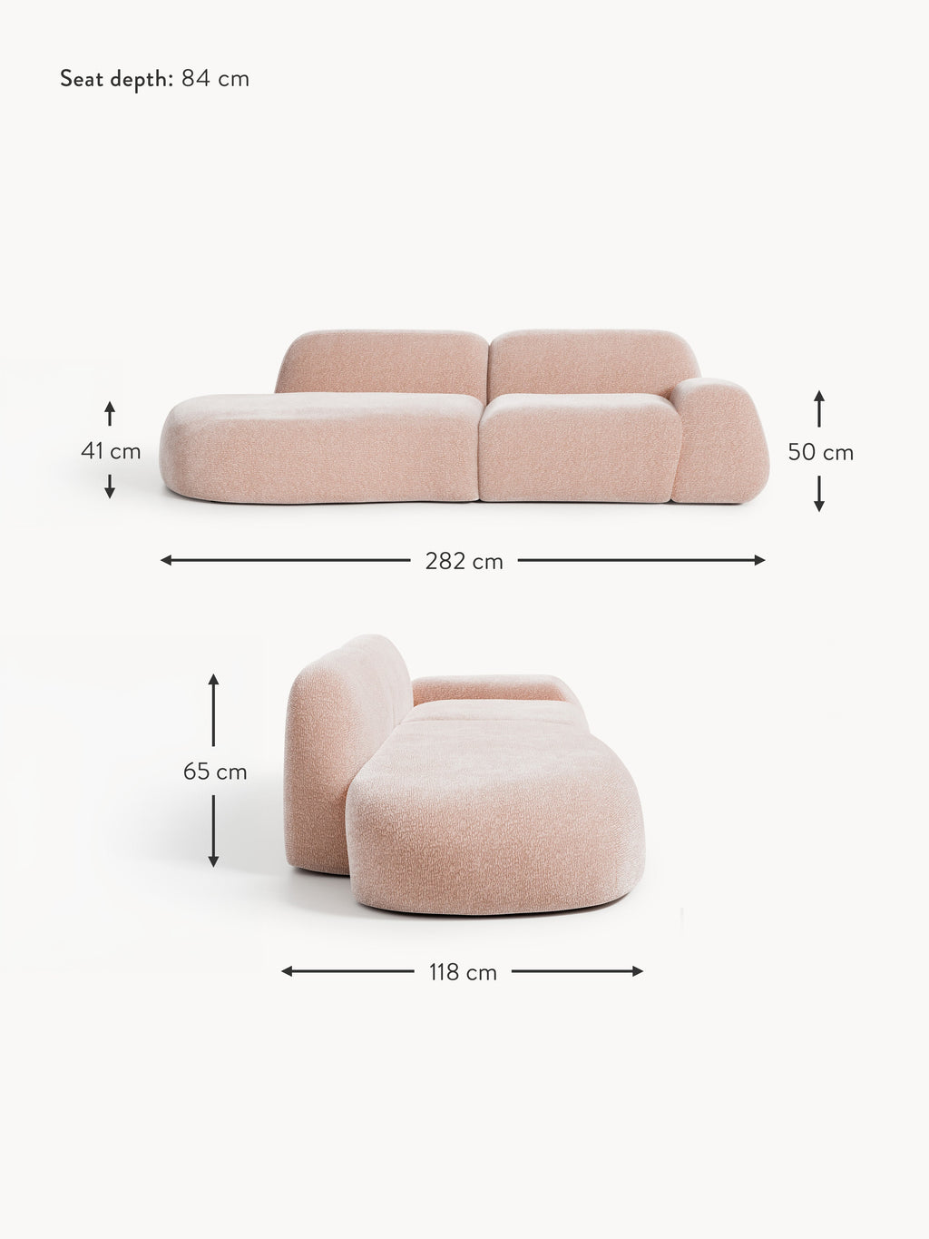 Wolke Modular Chaise (3-seater)