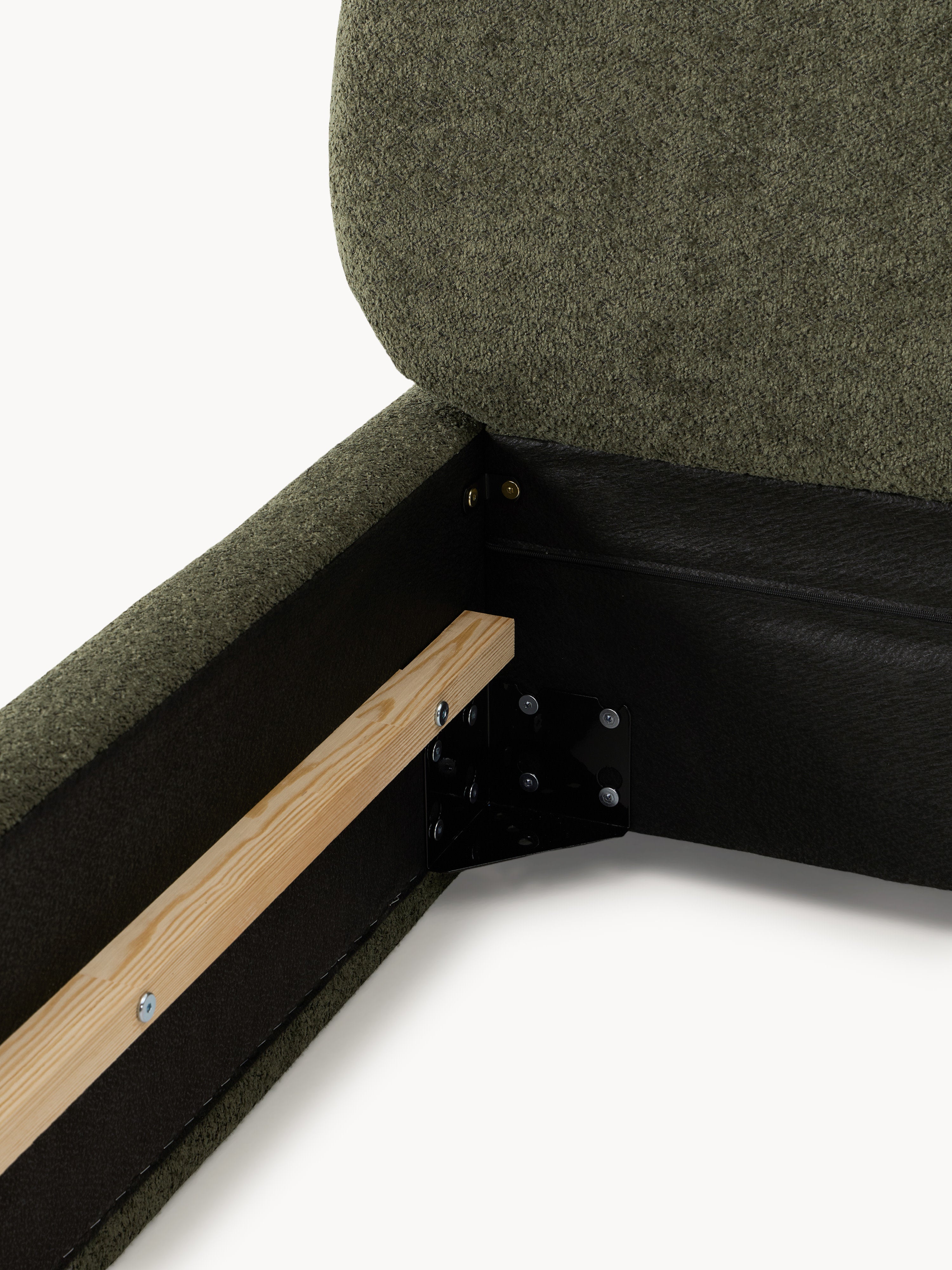 Alba Upholstered Teddy Bouclé Bed