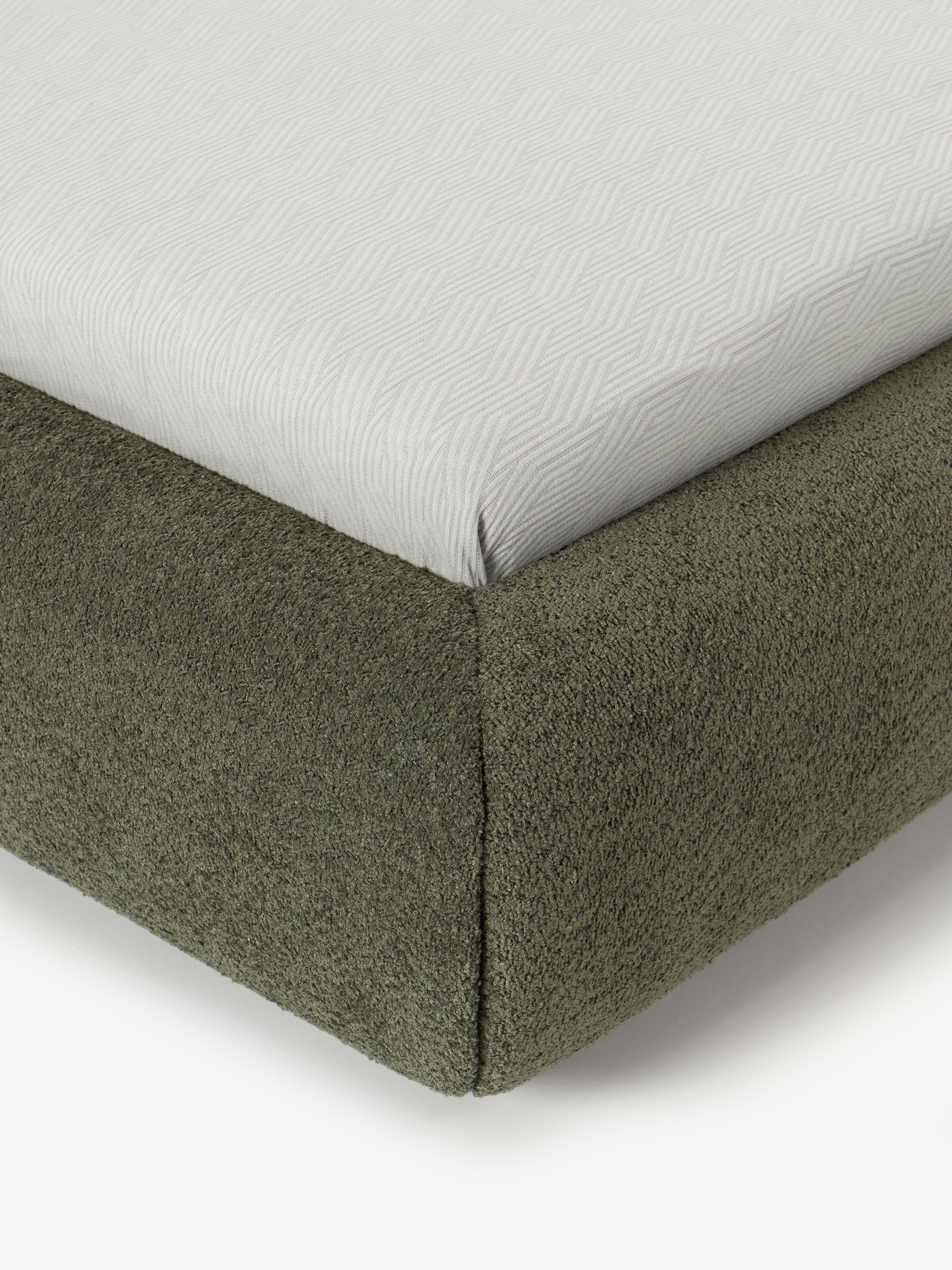 Alba Upholstered Teddy Bouclé Bed