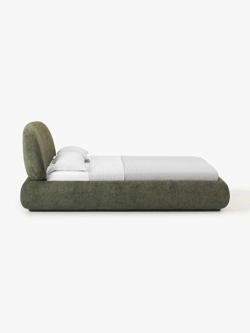 Alba Upholstered Teddy Bouclé Bed