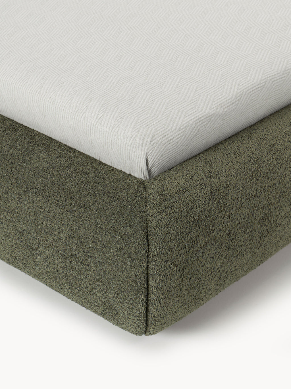 Alba Upholstered Teddy Bouclé Bed