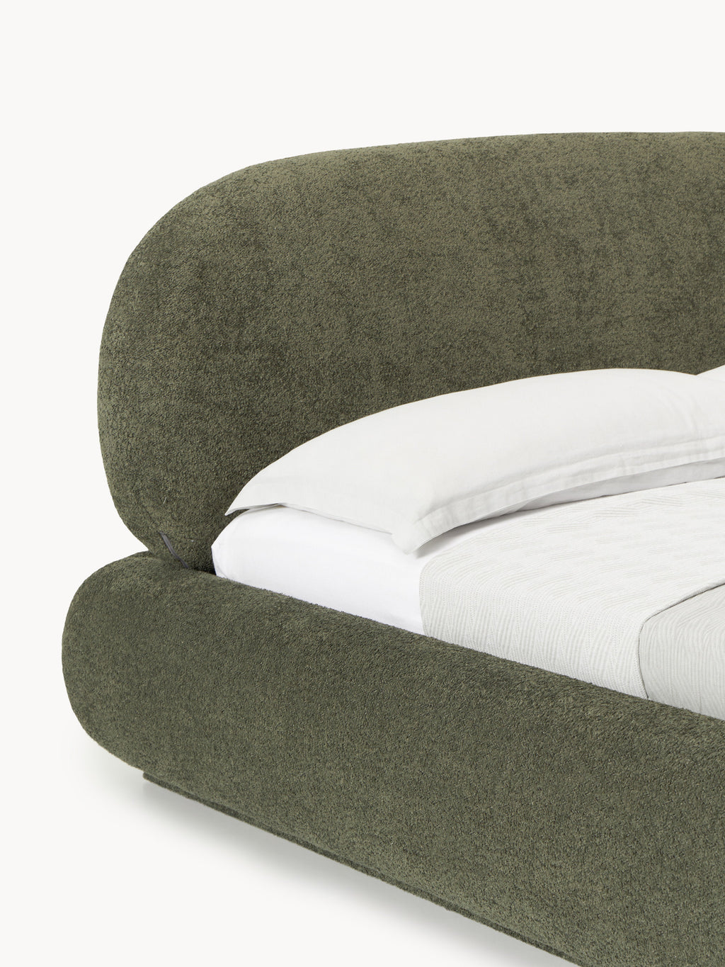 Alba Upholstered Teddy Bouclé Bed