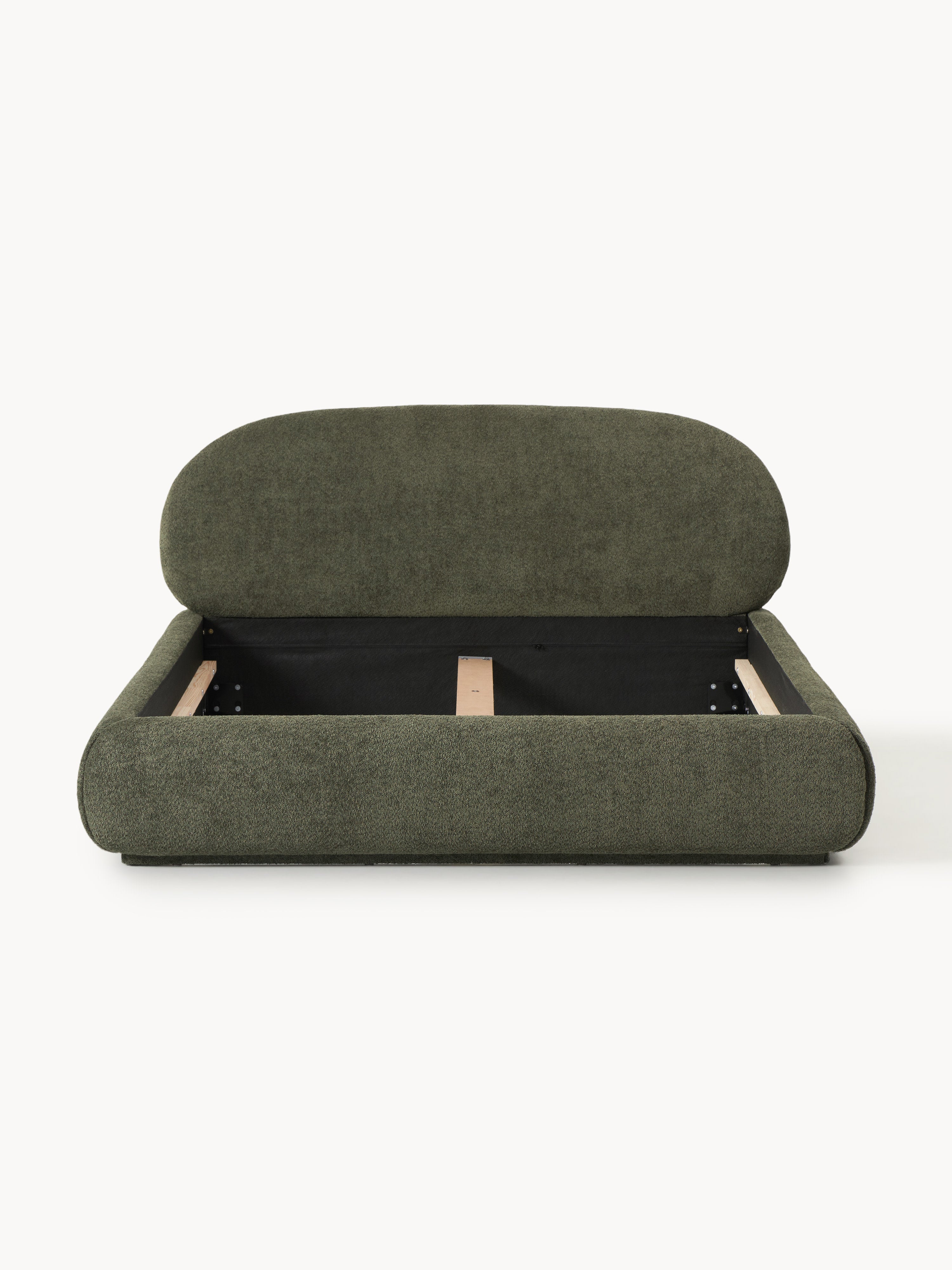 Alba Upholstered Teddy Bouclé Bed