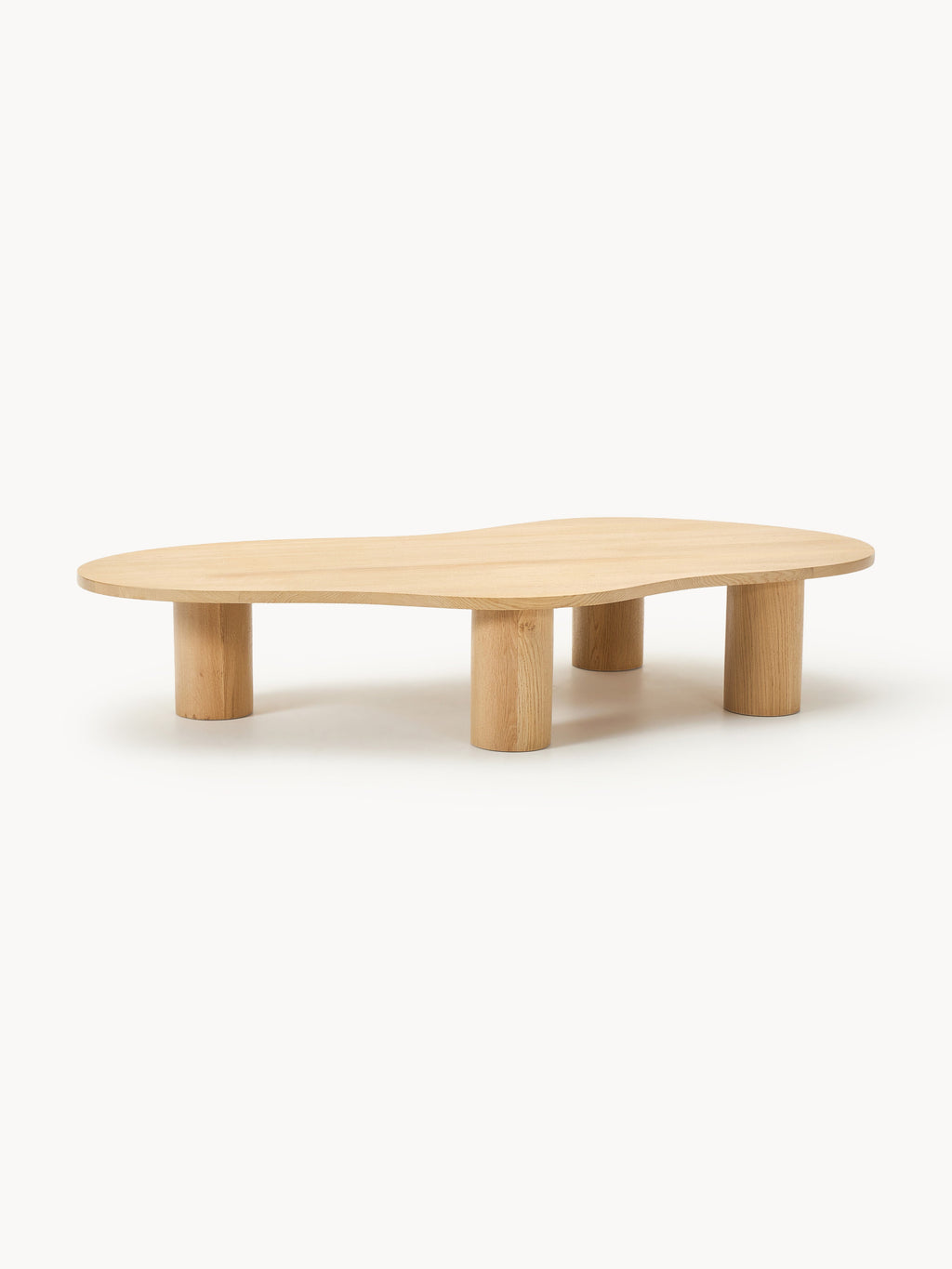 Gallery image 1 - XL Oak Wood Coffee Table Didi in Organic Shape