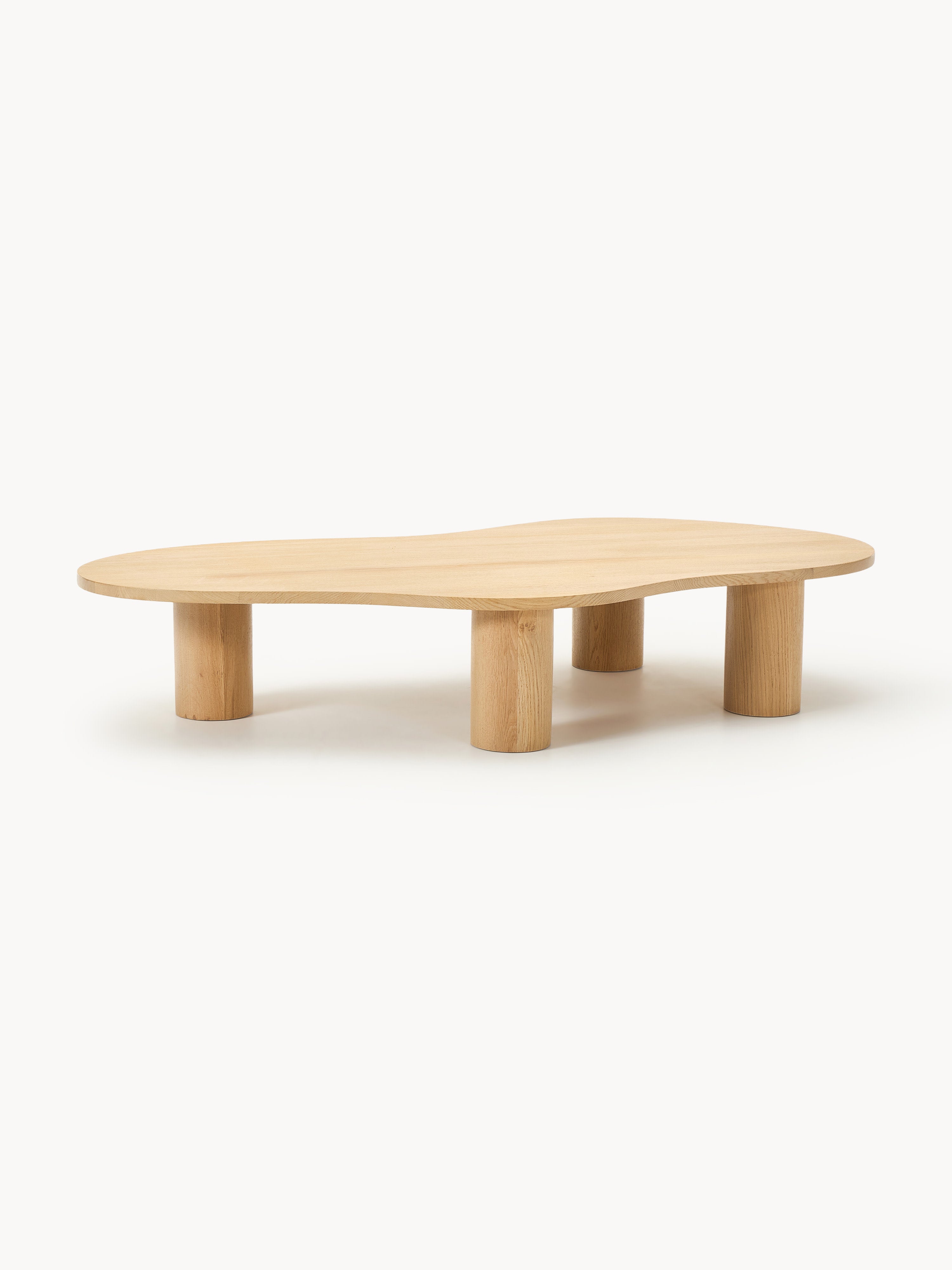 Gallery image 1 - XL Oak Wood Coffee Table Didi in Organic Shape